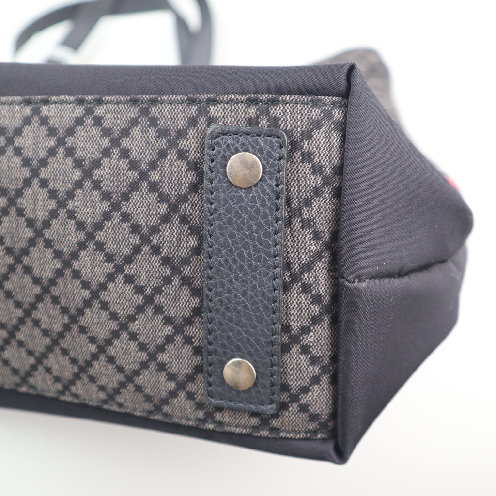 C2638# Gucci Tote Bag Diamante | Pre-Owned Very Good Brown Diamante Leather