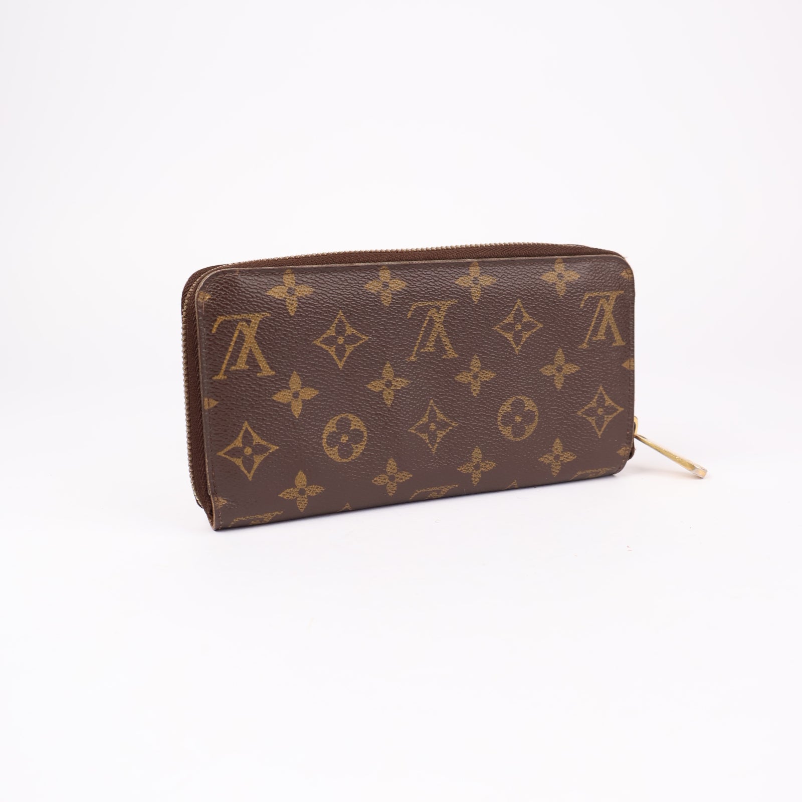 J1175-LOUIS VUITTON Zippy Wallet Monogram V Canvas Turquoise- Pre Owned