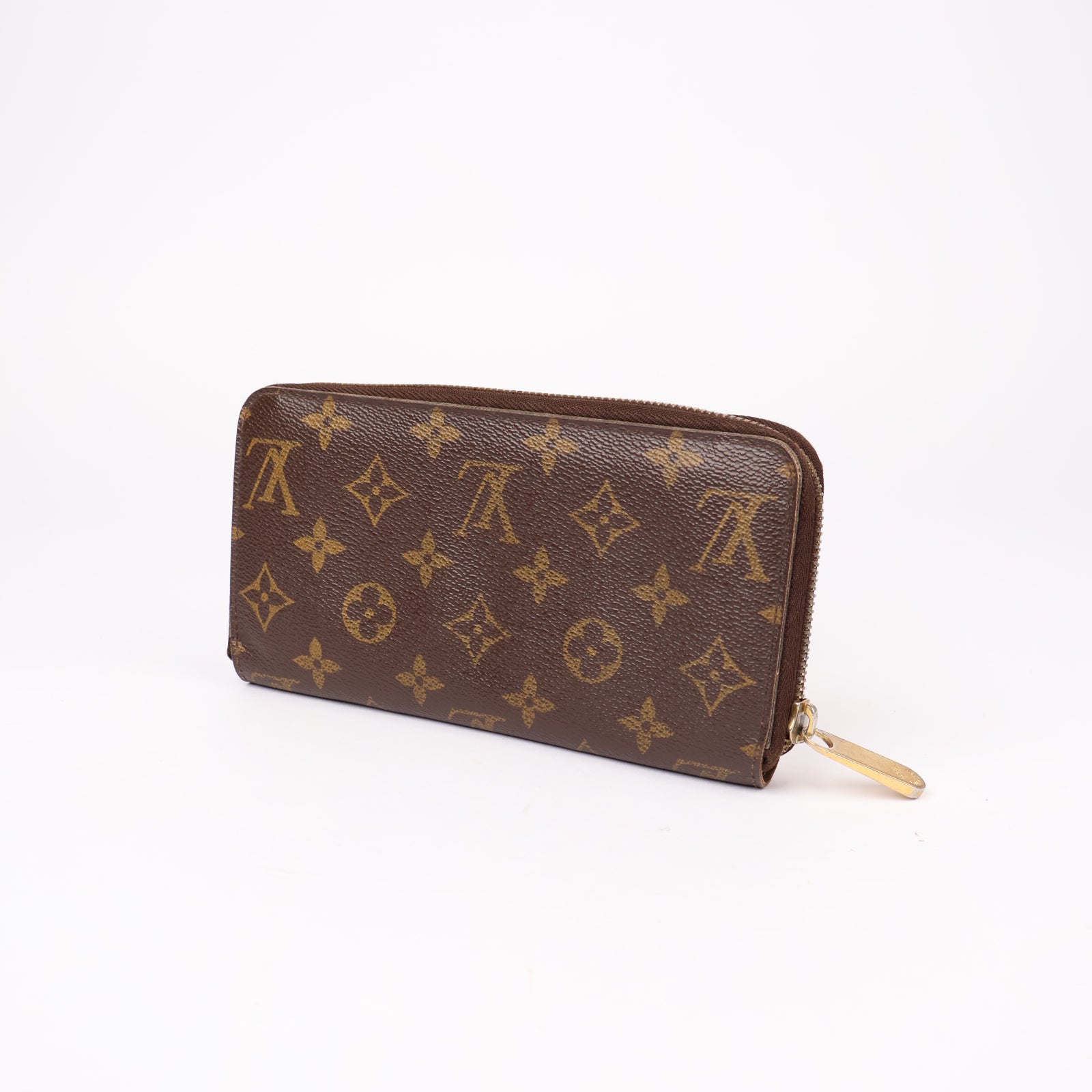 J1175-LOUIS VUITTON Zippy Wallet Monogram V Canvas Turquoise- Pre Owned