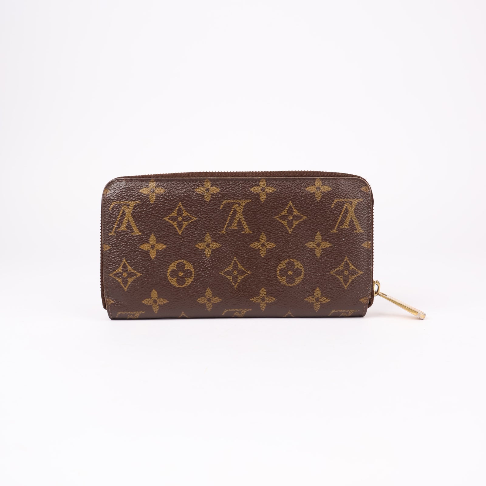 J1175-LOUIS VUITTON Zippy Wallet Monogram V Canvas Turquoise- Pre Owned