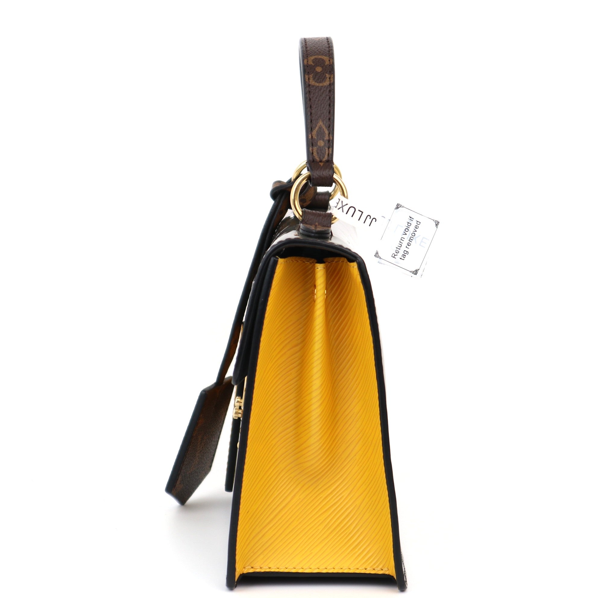C1185 Louis Vuitton Vernis Epi Monogram Spring Street Bitume Metallise-Pre Owned