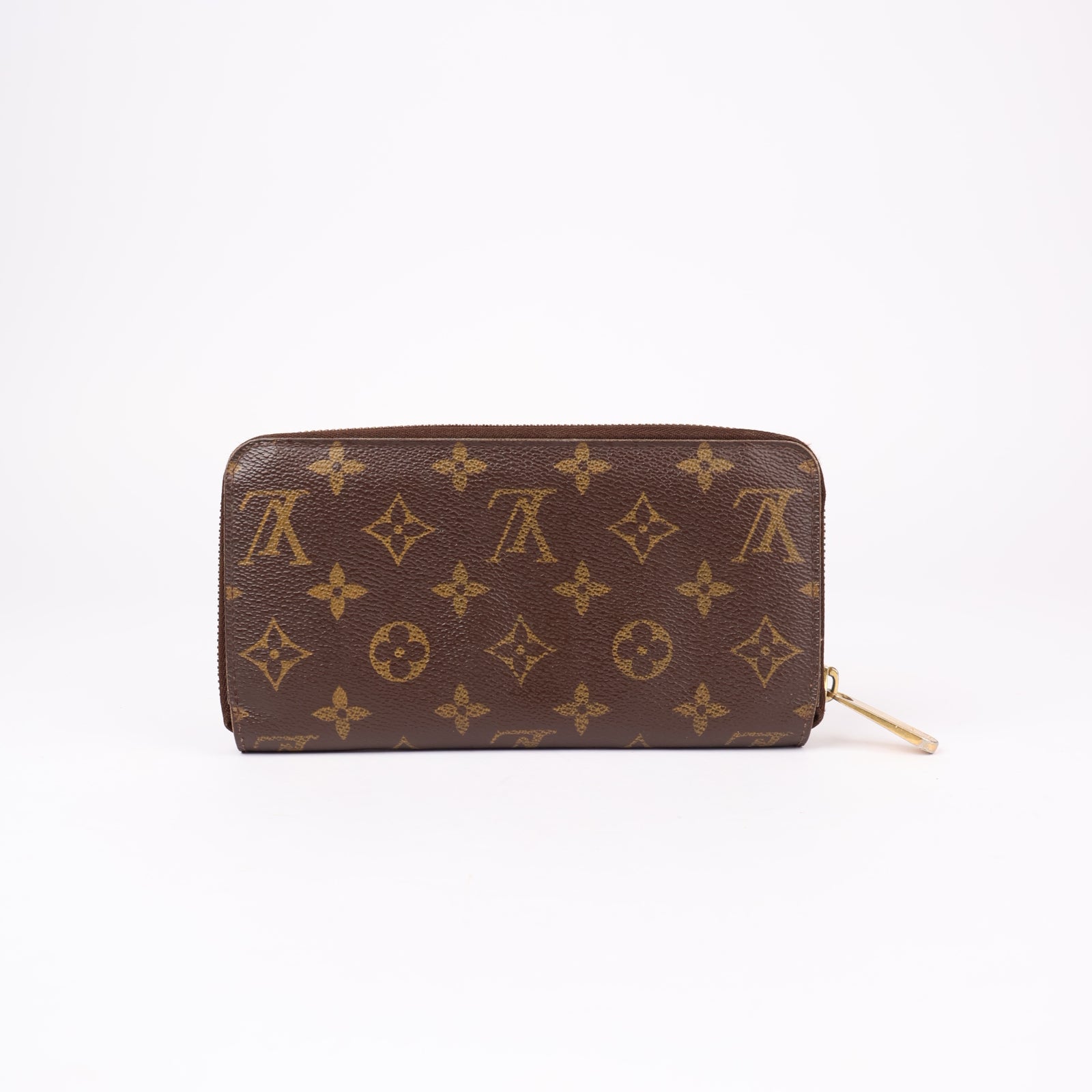J1175-LOUIS VUITTON Zippy Wallet Monogram V Canvas Turquoise- Pre Owned