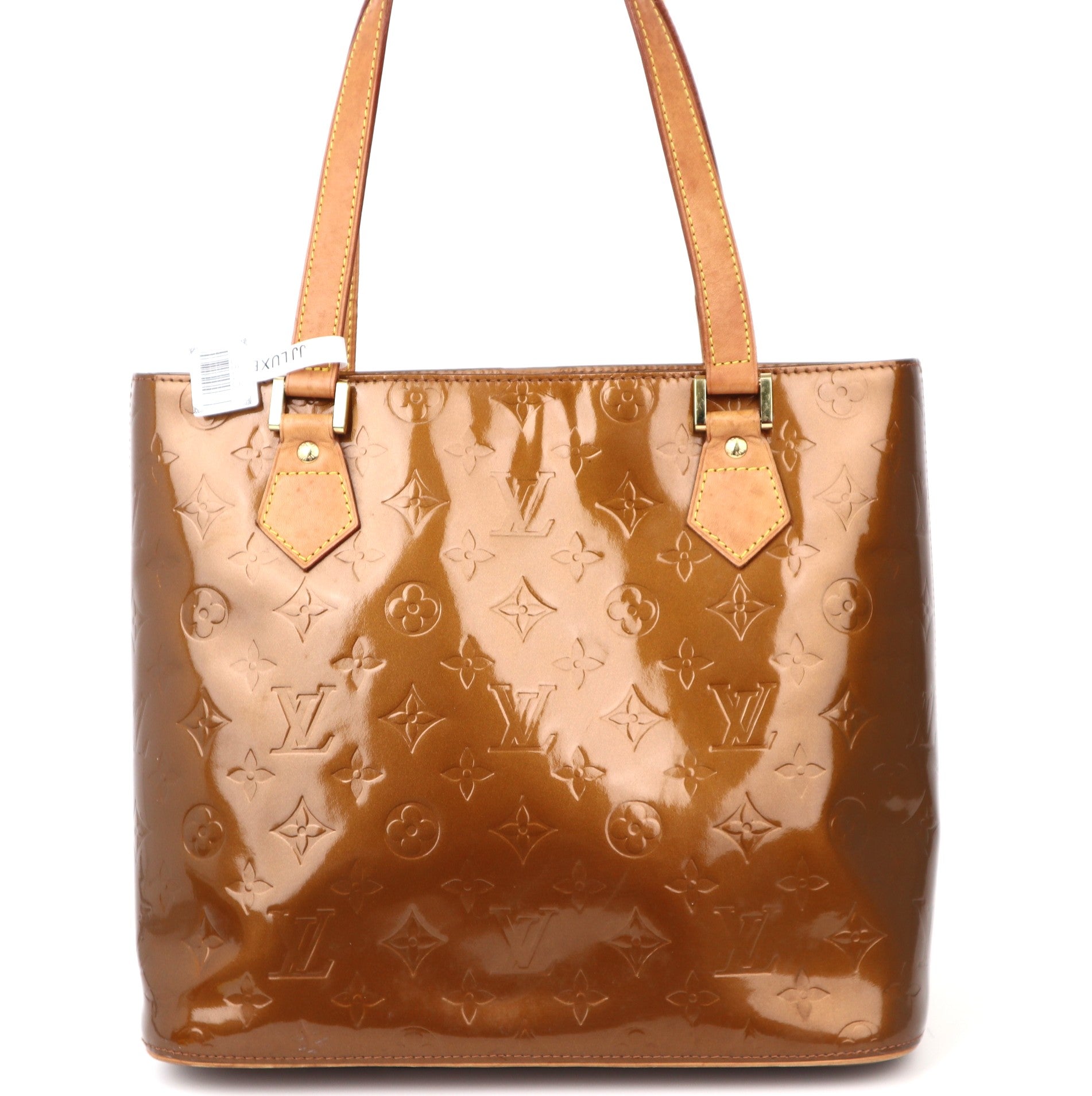 C1197 Louis Vuitton Bronze Monogram Vernis Houston Bag-Pre Owned