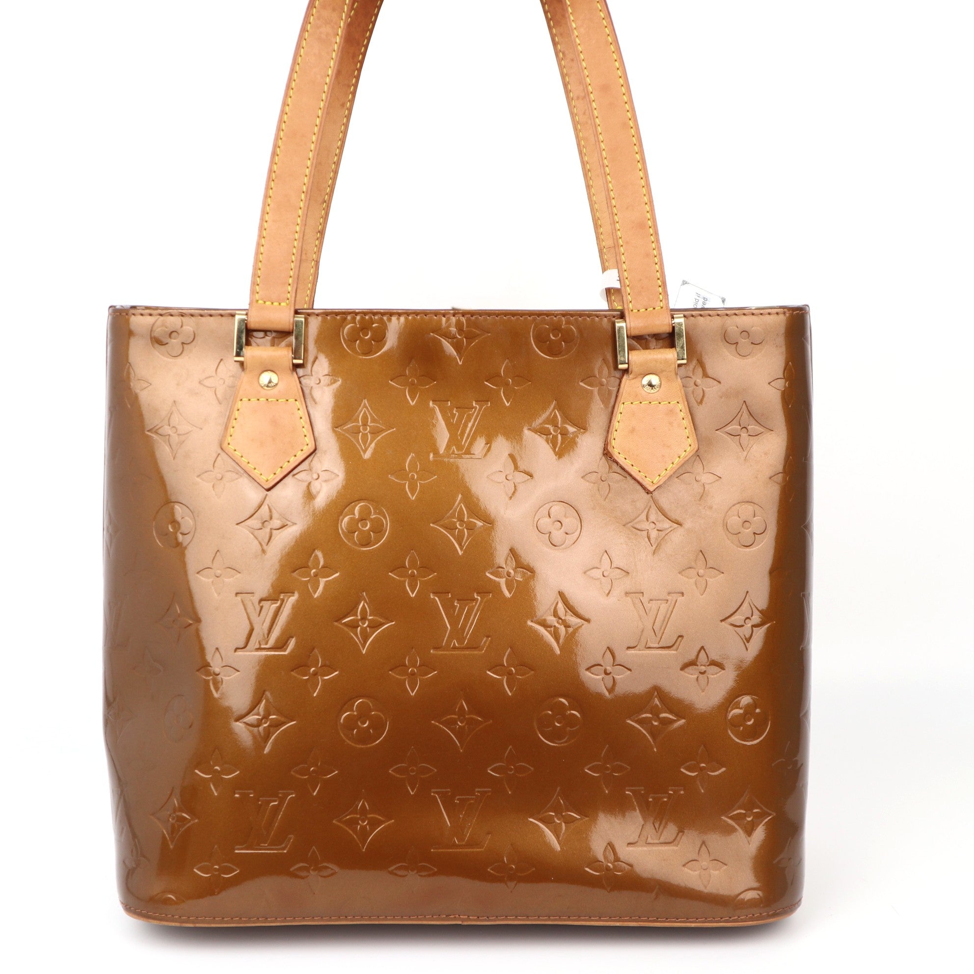 C1197 Louis Vuitton Bronze Monogram Vernis Houston Bag-Pre Owned