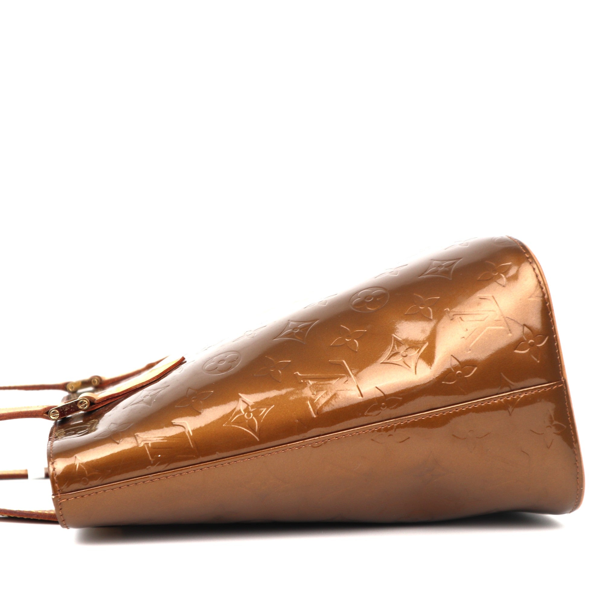 C1197 Louis Vuitton Bronze Monogram Vernis Houston Bag-Pre Owned