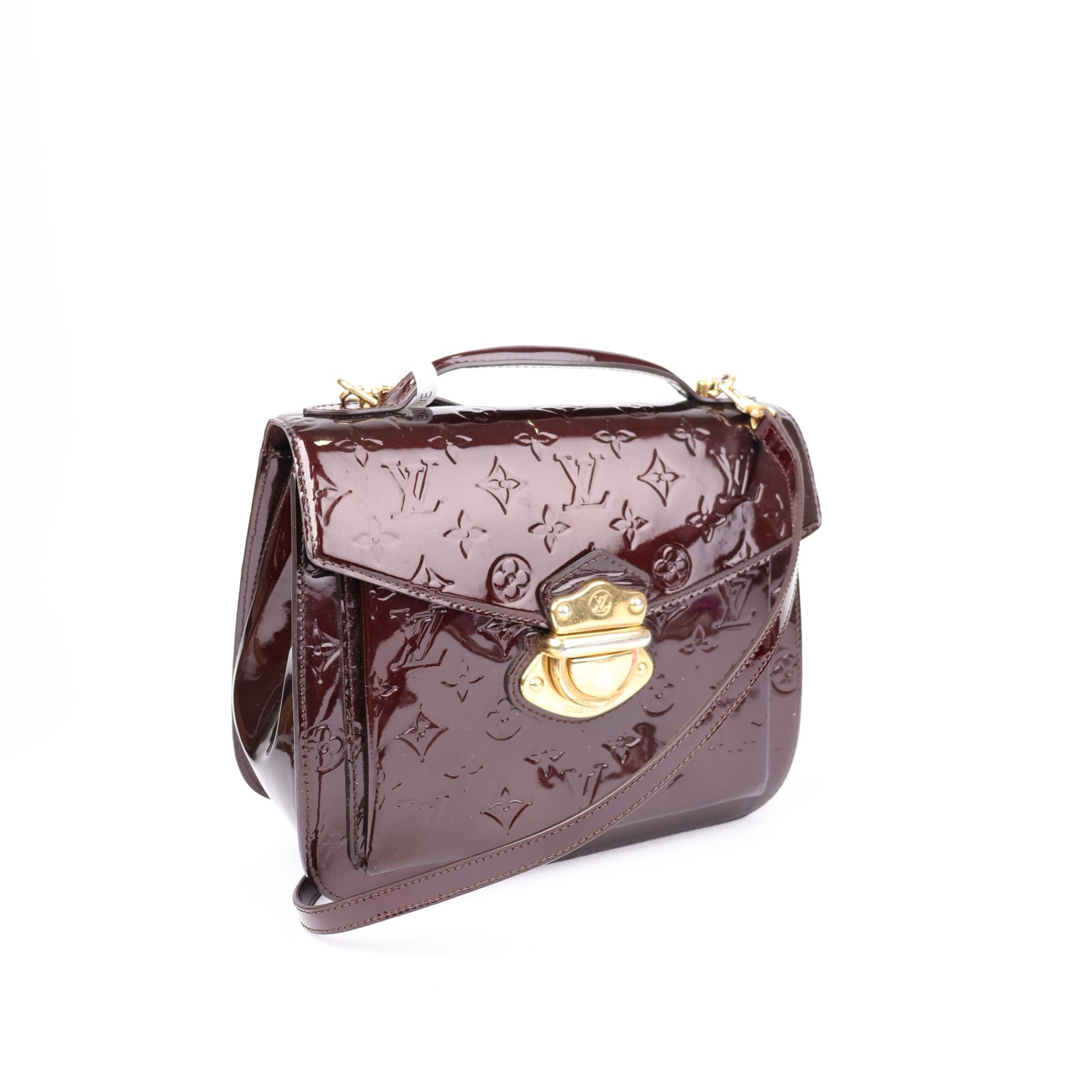 J1176-Louis Vuitton Purple Monogram Vernis Miranda- Pre Owned