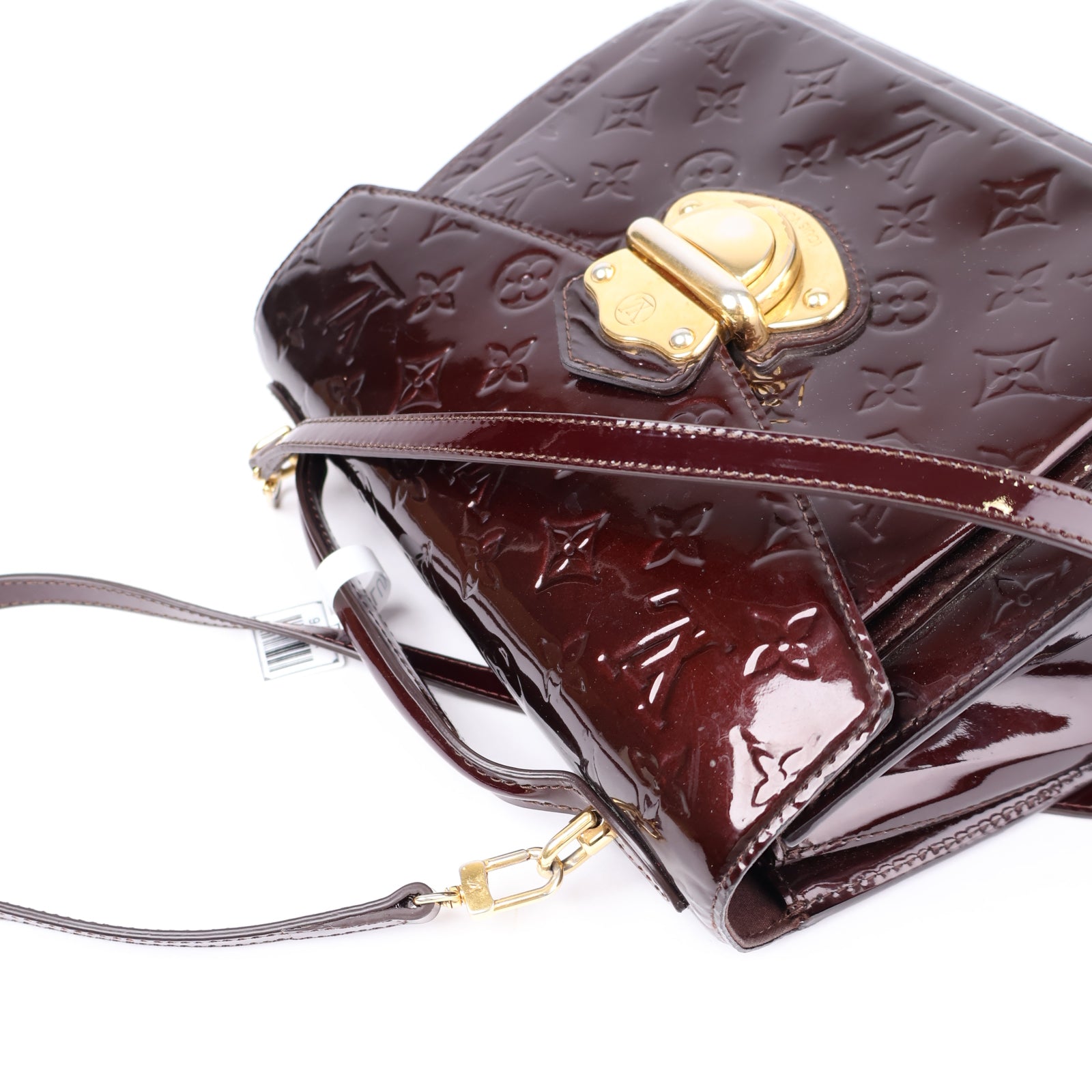 J1176-Louis Vuitton Purple Monogram Vernis Miranda- Pre Owned