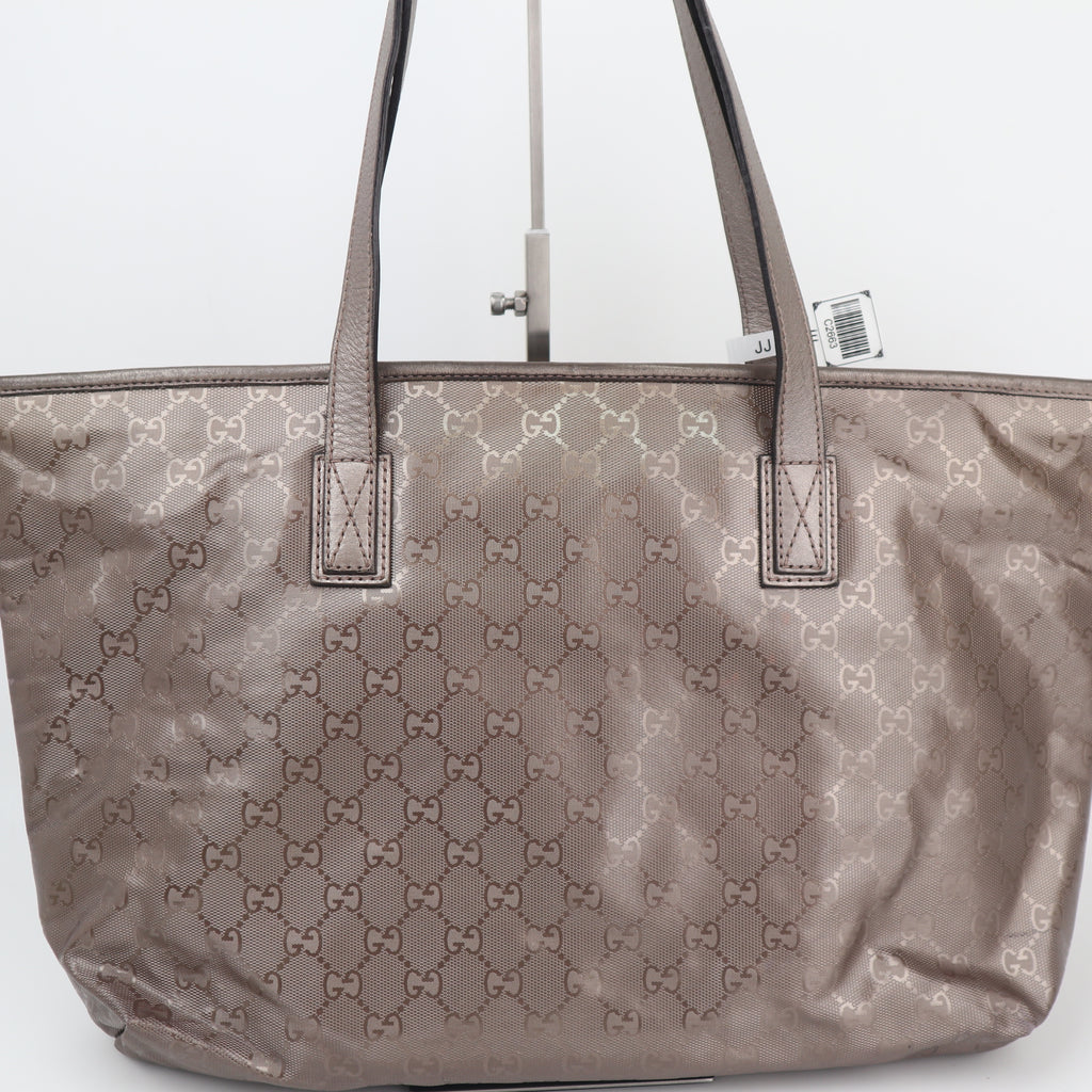 C2663 Gucci Tote Bag GG Imprimé Medium | Pre-Owned Very Good Light Purple Polyvinyl chloride (PVC) GG Imprimé