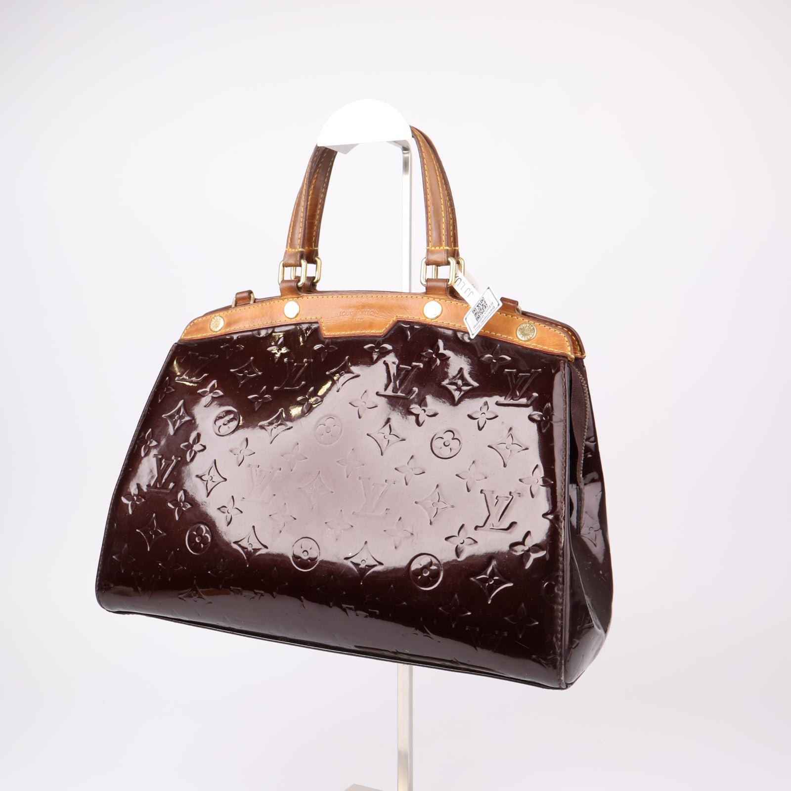 J1208-Louis Vuitton GM Brea amarante monogram patent leather tote bag- Pre Owned