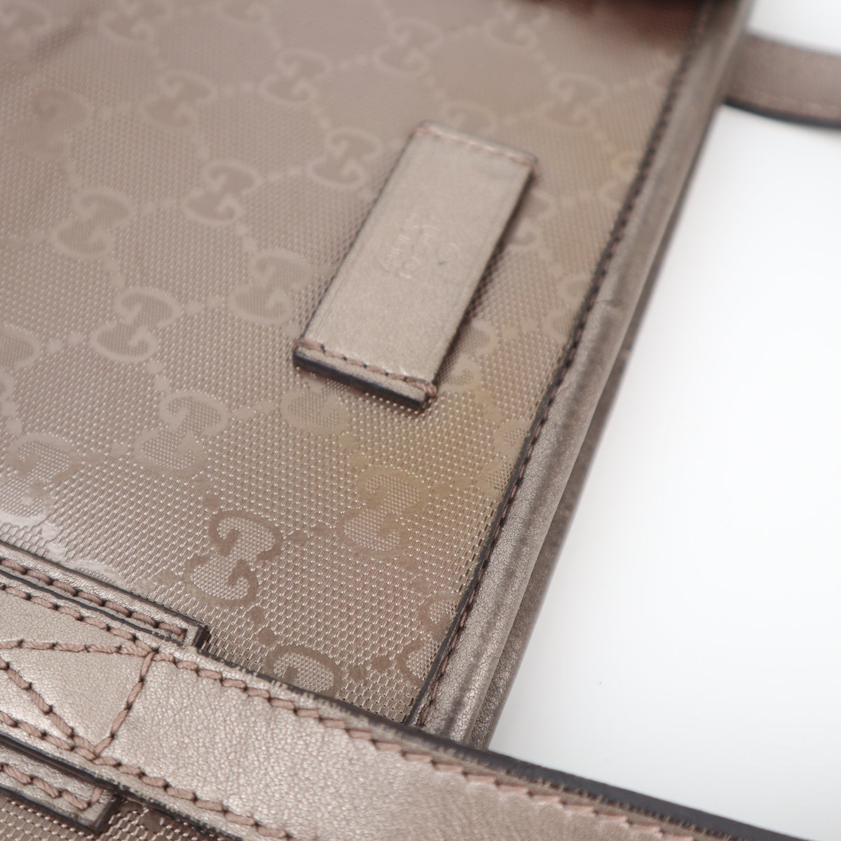 C2663 Gucci Tote Bag GG Imprimé Medium | Pre-Owned Very Good Light Purple Polyvinyl chloride (PVC) GG Imprimé