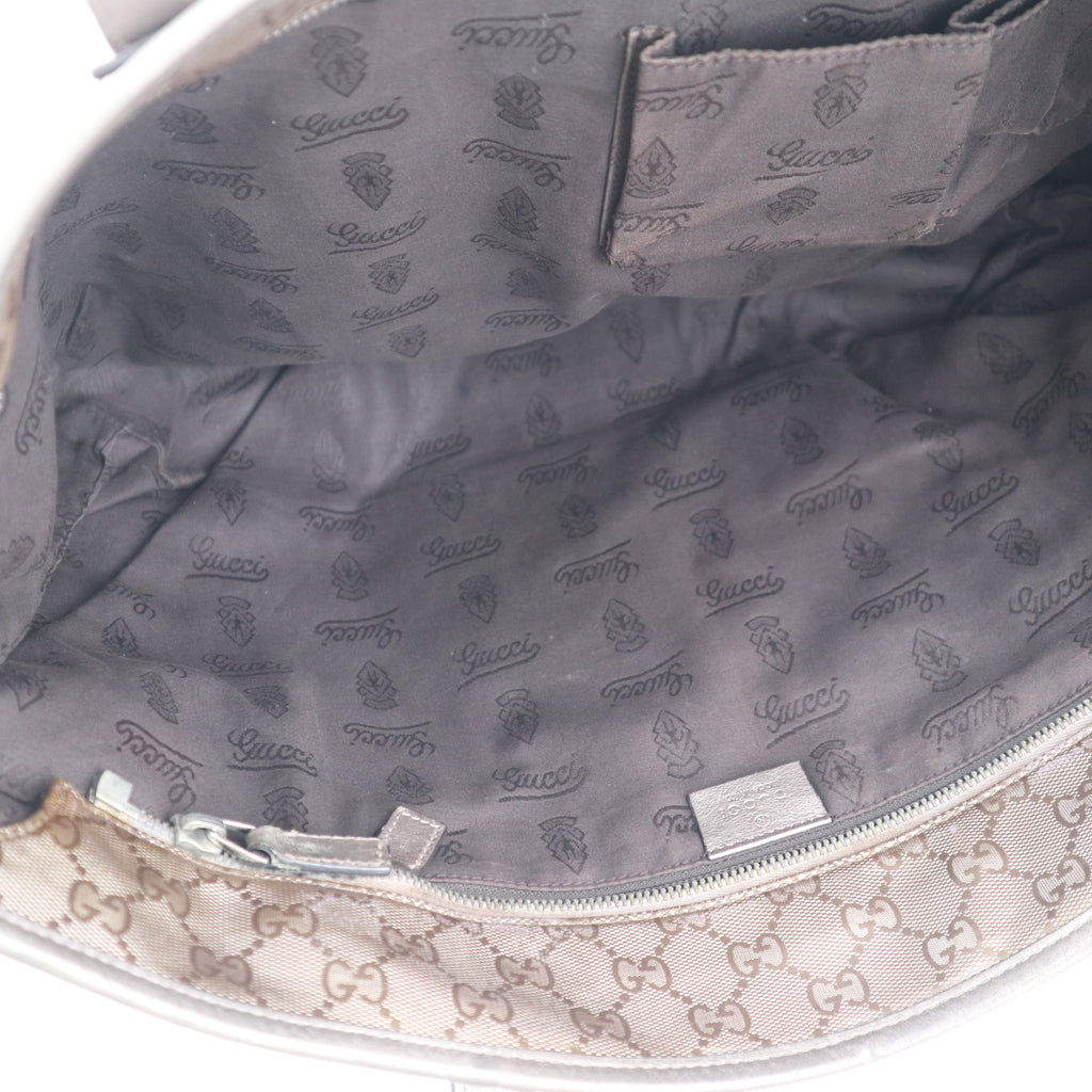 C2663 Gucci Tote Bag GG Imprimé Medium | Pre-Owned Very Good Light Purple Polyvinyl chloride (PVC) GG Imprimé