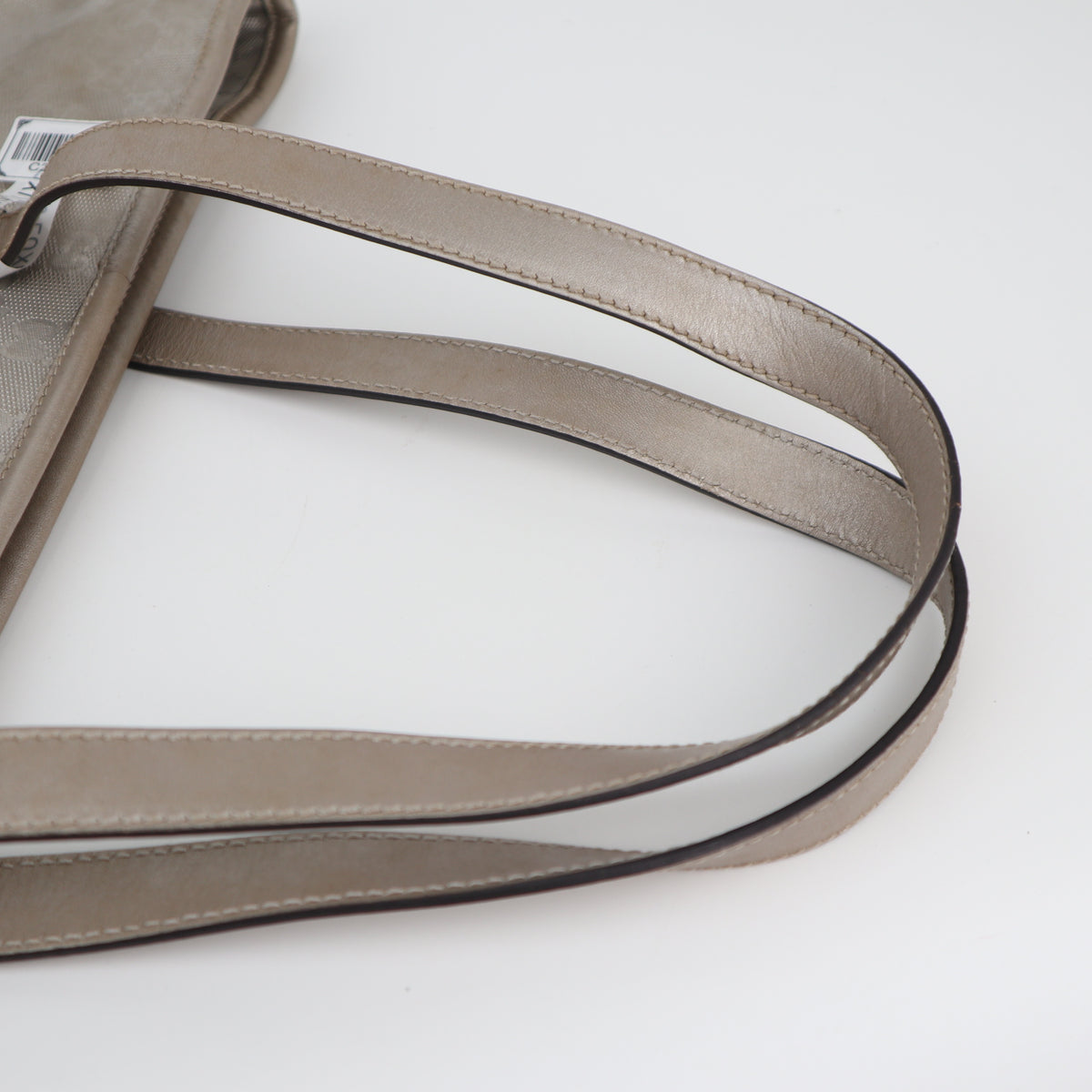 C2665 Gucci Tote Bag GG Imprimé Medium | Pre-Owned Excellent Silver Polyvinyl chloride (PVC) GG Imprimé