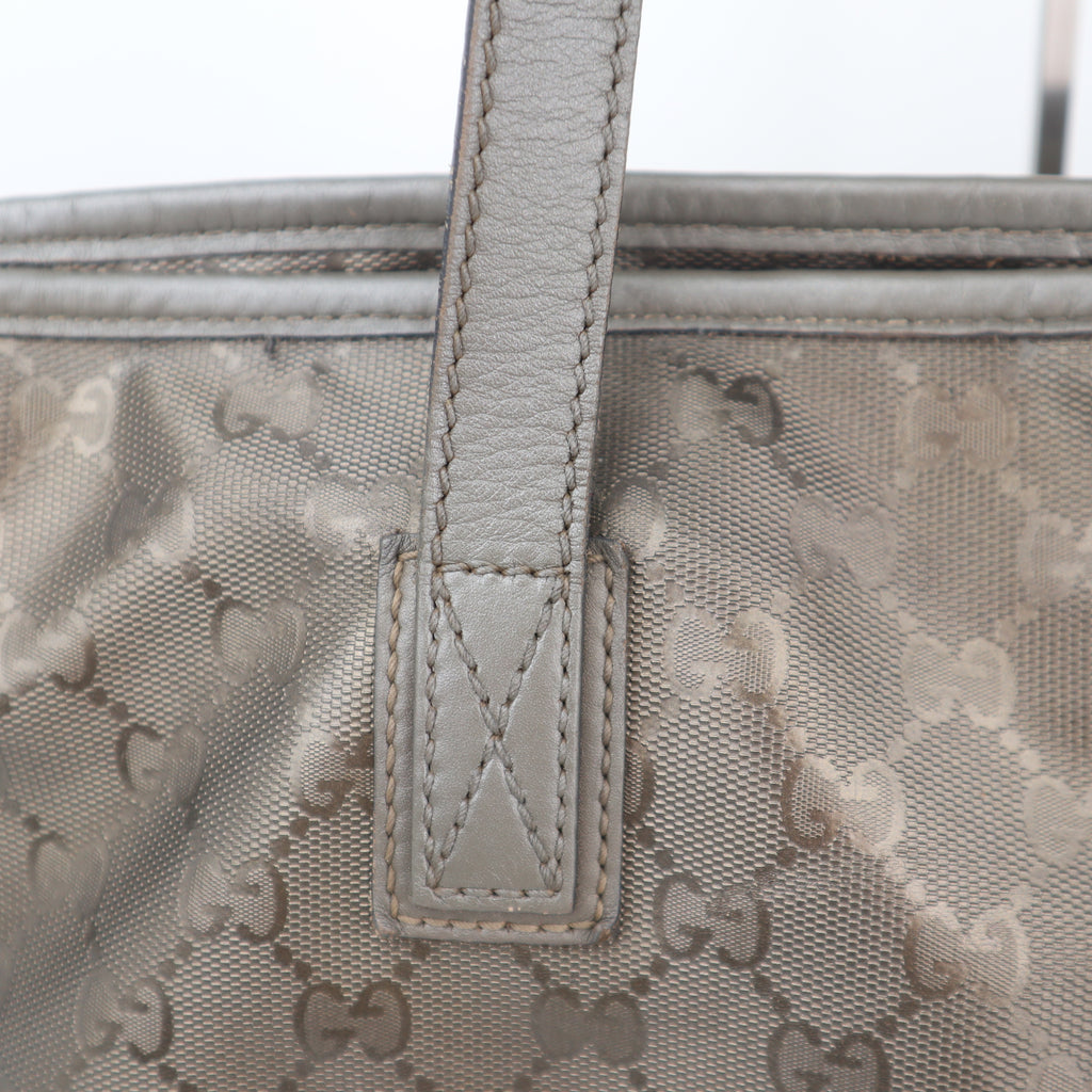 C2668 Gucci Tote Bag GG Imprimé Large | Pre-Owned Very Good Light Purple Polyvinyl chloride (PVC) GG Imprimé