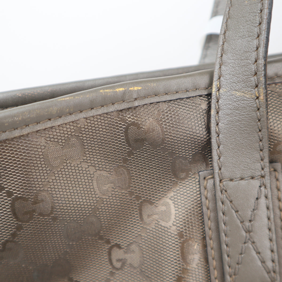 C2668 Gucci Tote Bag GG Imprimé Large | Pre-Owned Very Good Light Purple Polyvinyl chloride (PVC) GG Imprimé