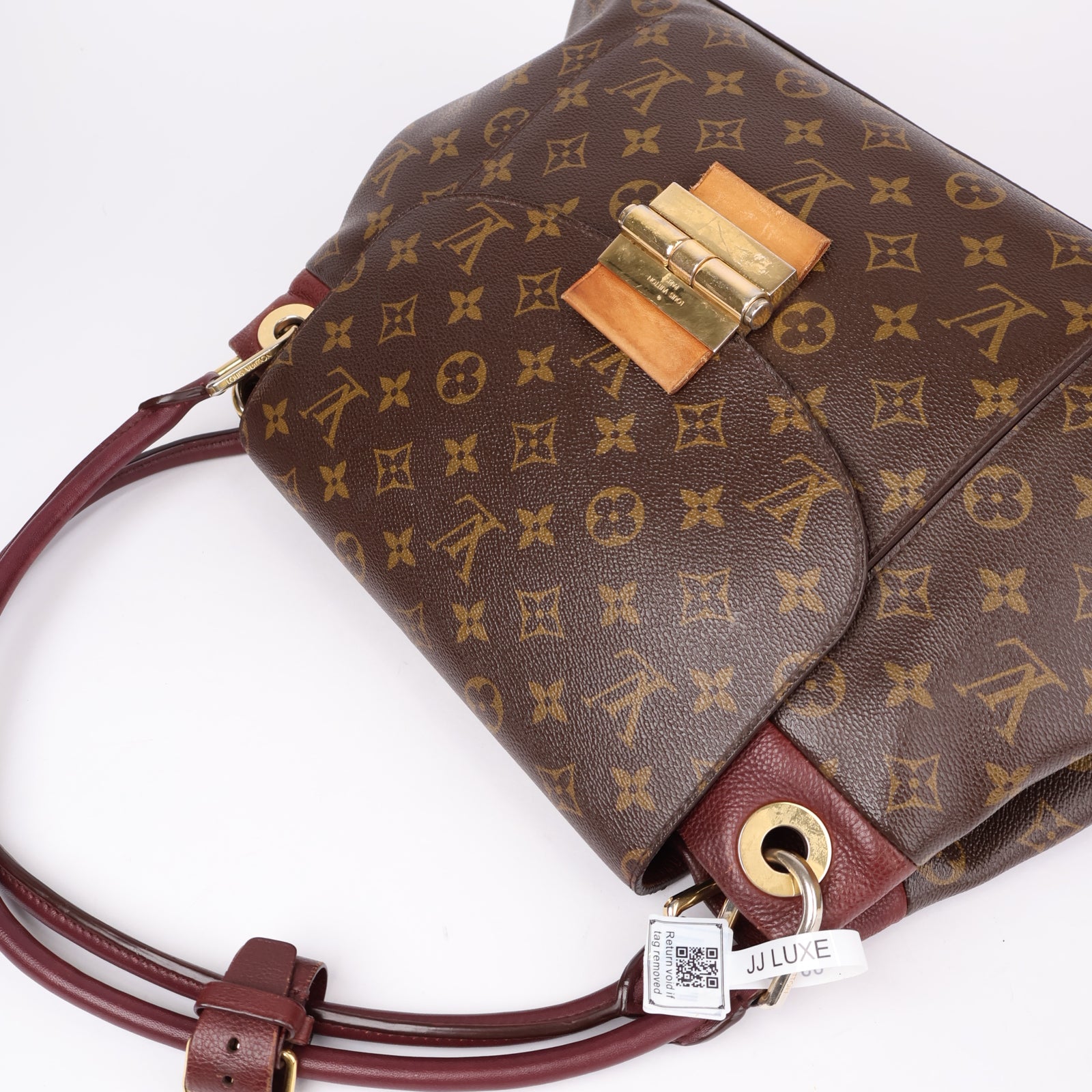 J1182-LOUIS VUITTON Camel Monogram Canvas Olympe Bag- Pre Owned