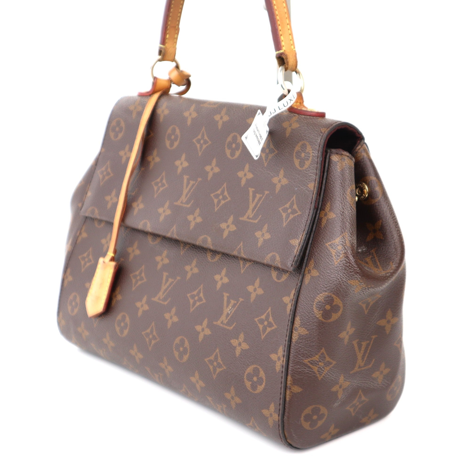 C1203 Louis Vuitton  Cluny Top Handle Bag Monogram-Pre Owned