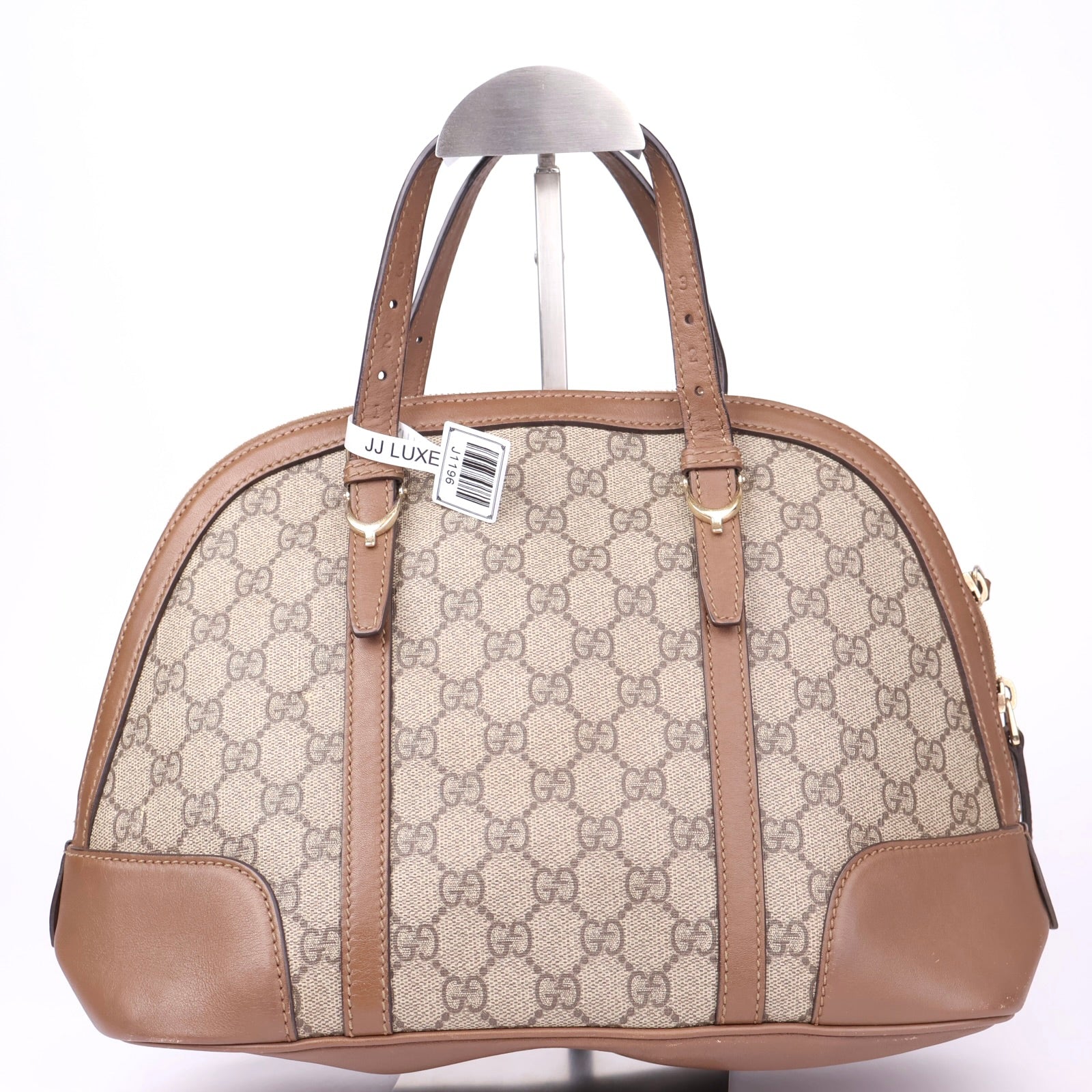 J1196 GUCCI GG Supreme Monogram Top Handle Dome Bag- Pre Owned