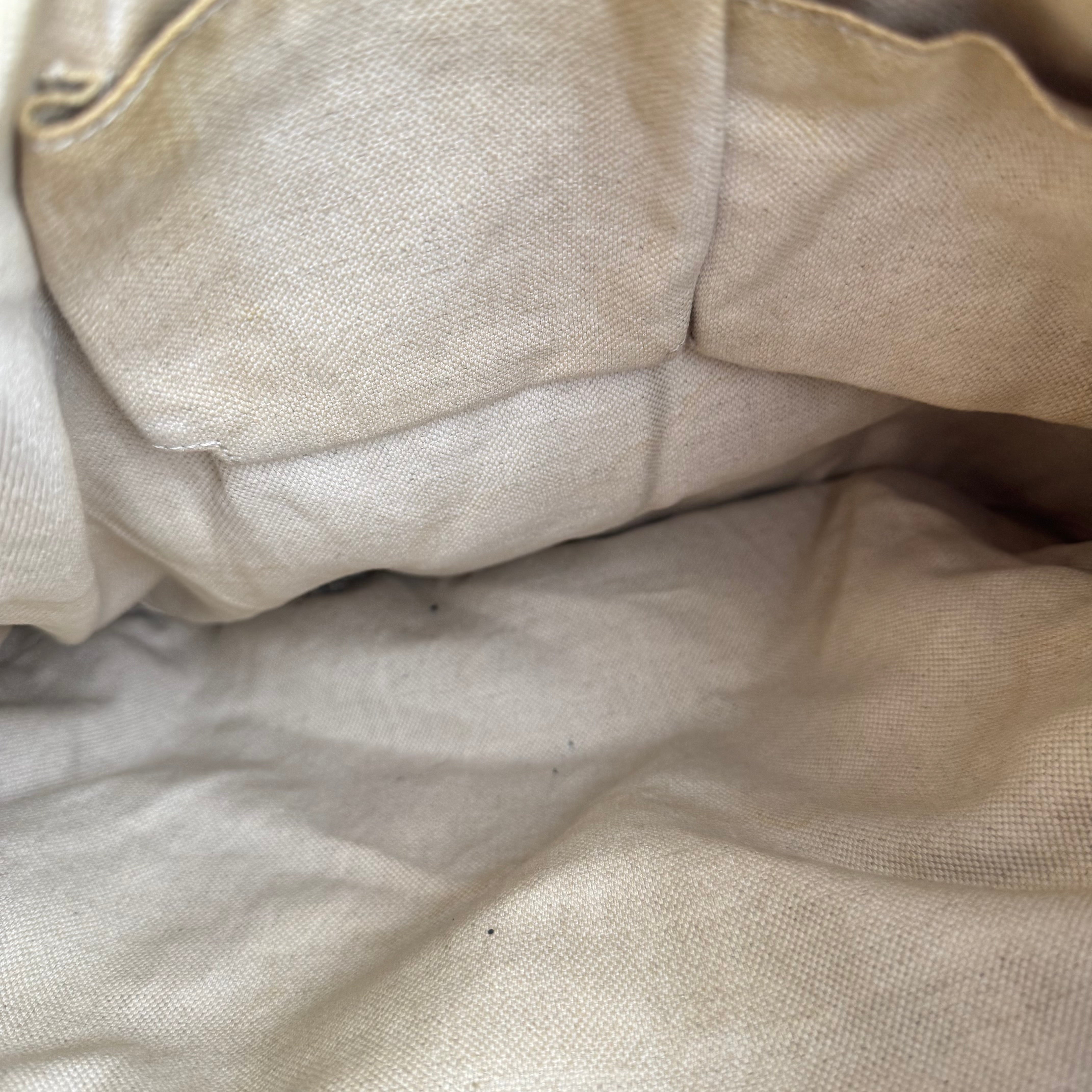 J3566 Gucci Rania GG Canvas Drawstring Hobo Bag- Pre Owned