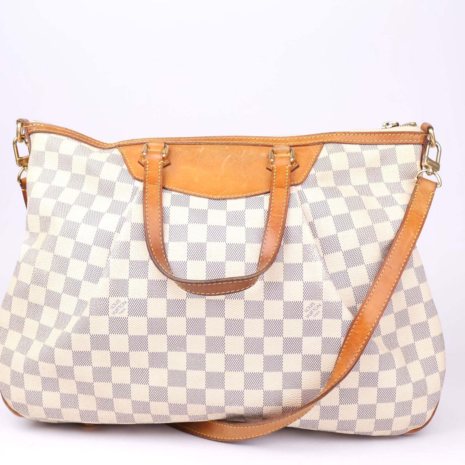 J1201 Louis Vuitton Pre-Owned Siracusa Handbag Damier GM- Pre Owned