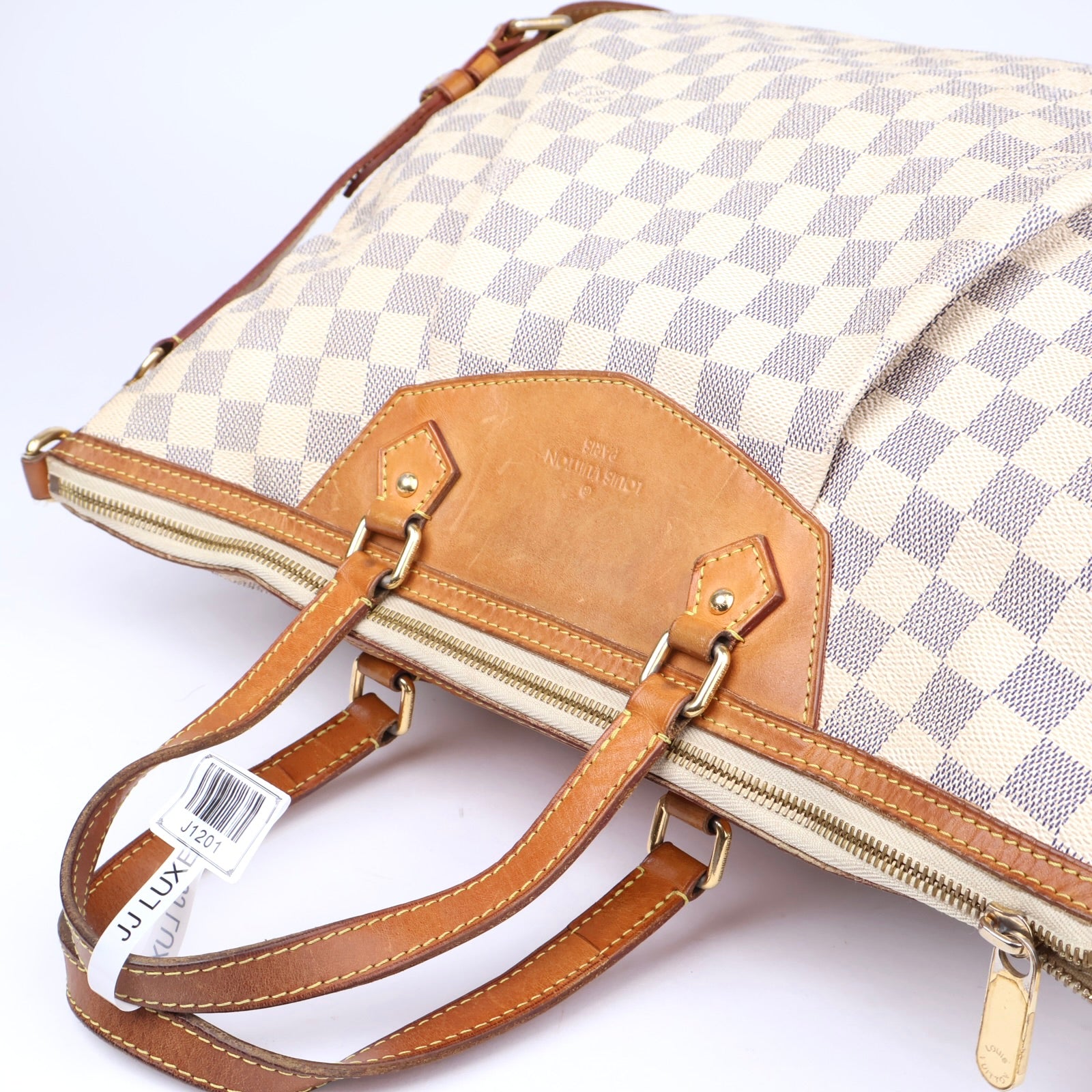 J1201 Louis Vuitton Pre-Owned Siracusa Handbag Damier GM- Pre Owned