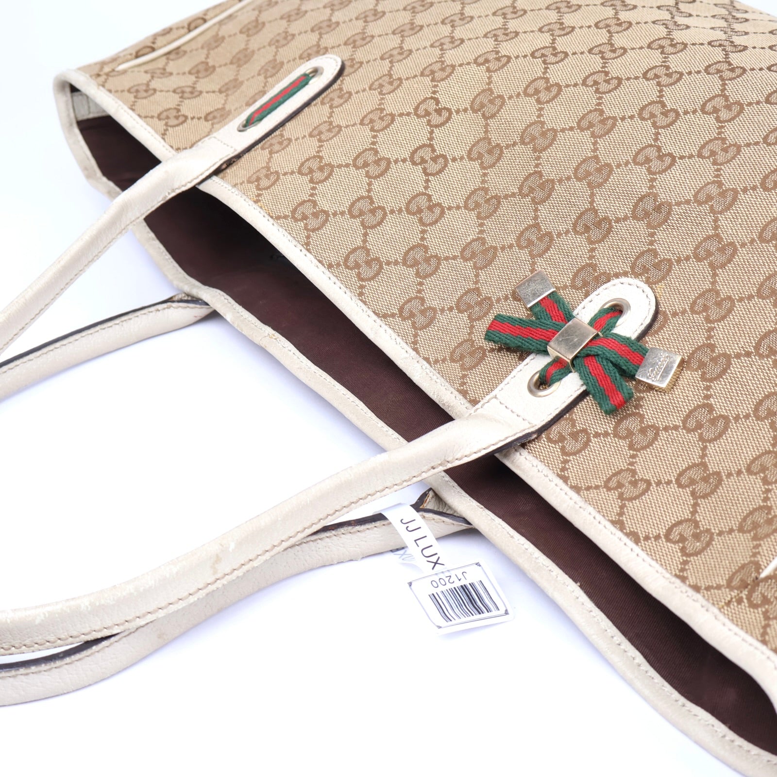 J1200 Gucci Princy Tote GG Canvas Bag- Pre Owned