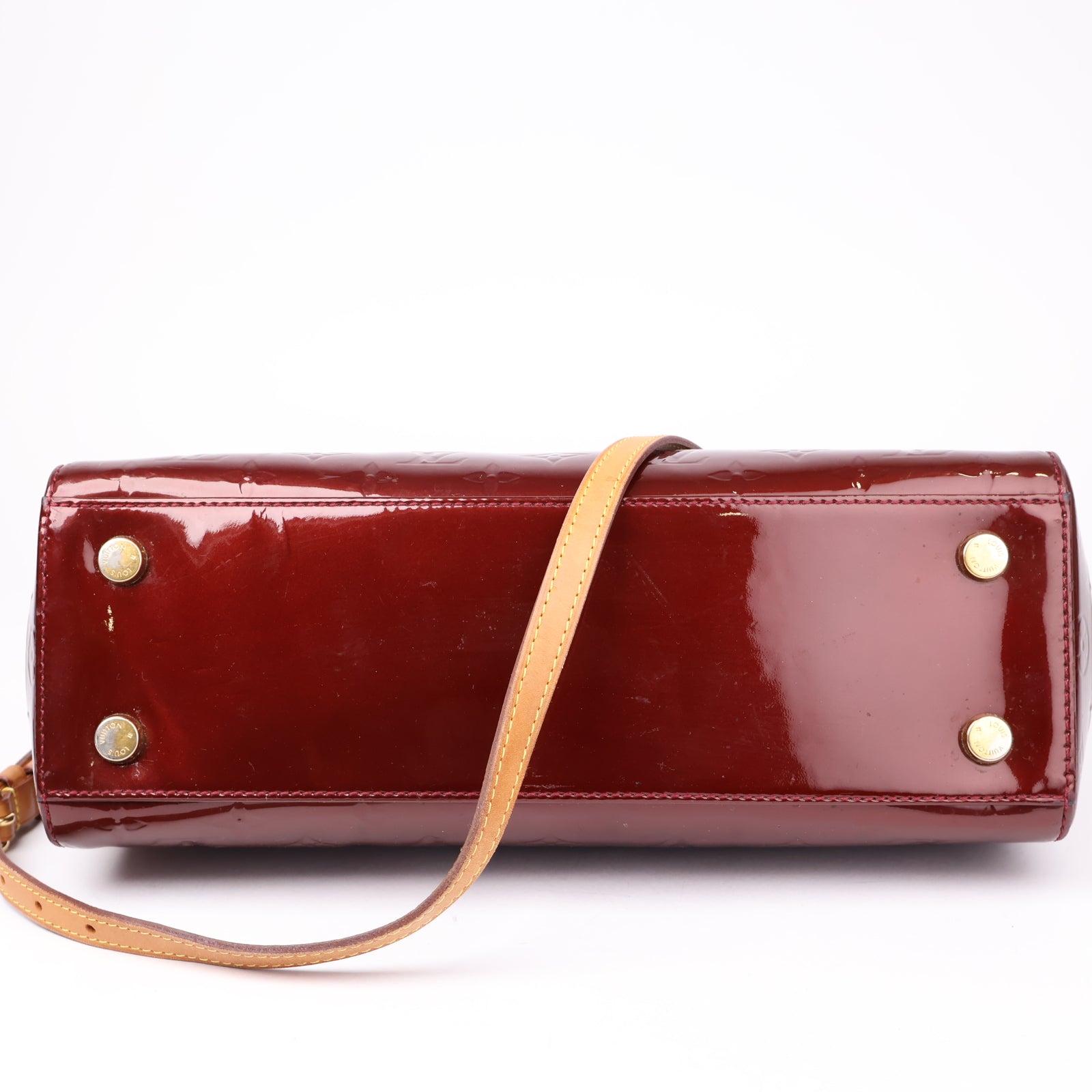 J1174 Louis Vuitton Brea Bag in Amarante Vernis - Pre Owned