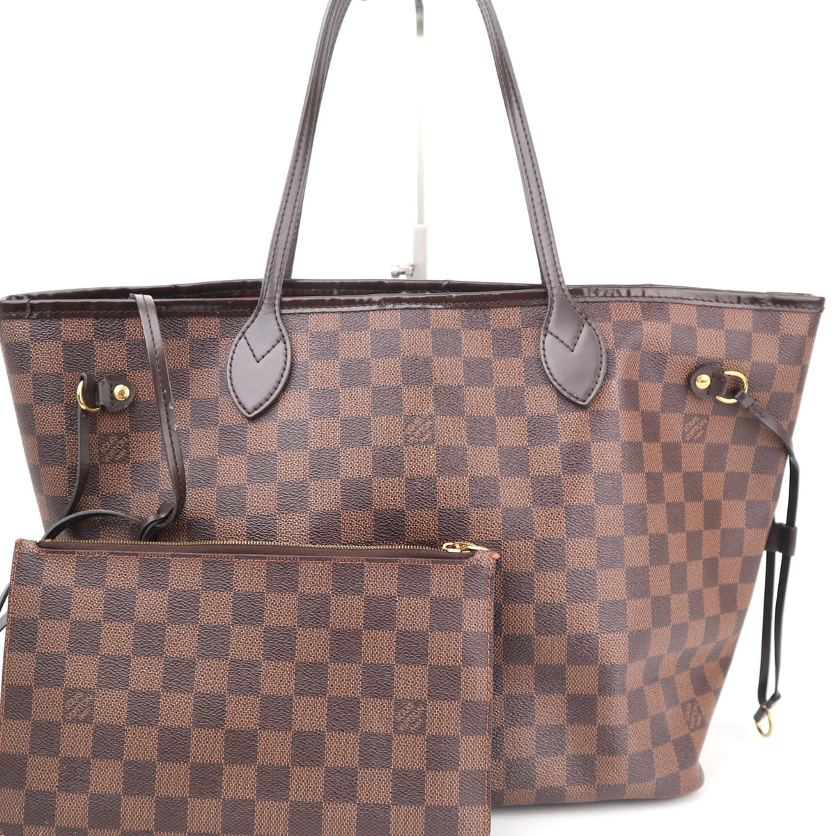 C2681R Louis Vuitton Tote Bag Damier Ebène Neverfull MM | Pre-Owned Excellent Brown Damier Ebene Canvas