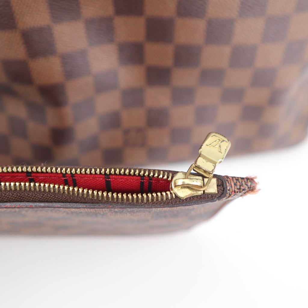 C2681R Louis Vuitton Tote Bag Damier Ebène Neverfull MM | Pre-Owned Excellent Brown Damier Ebene Canvas