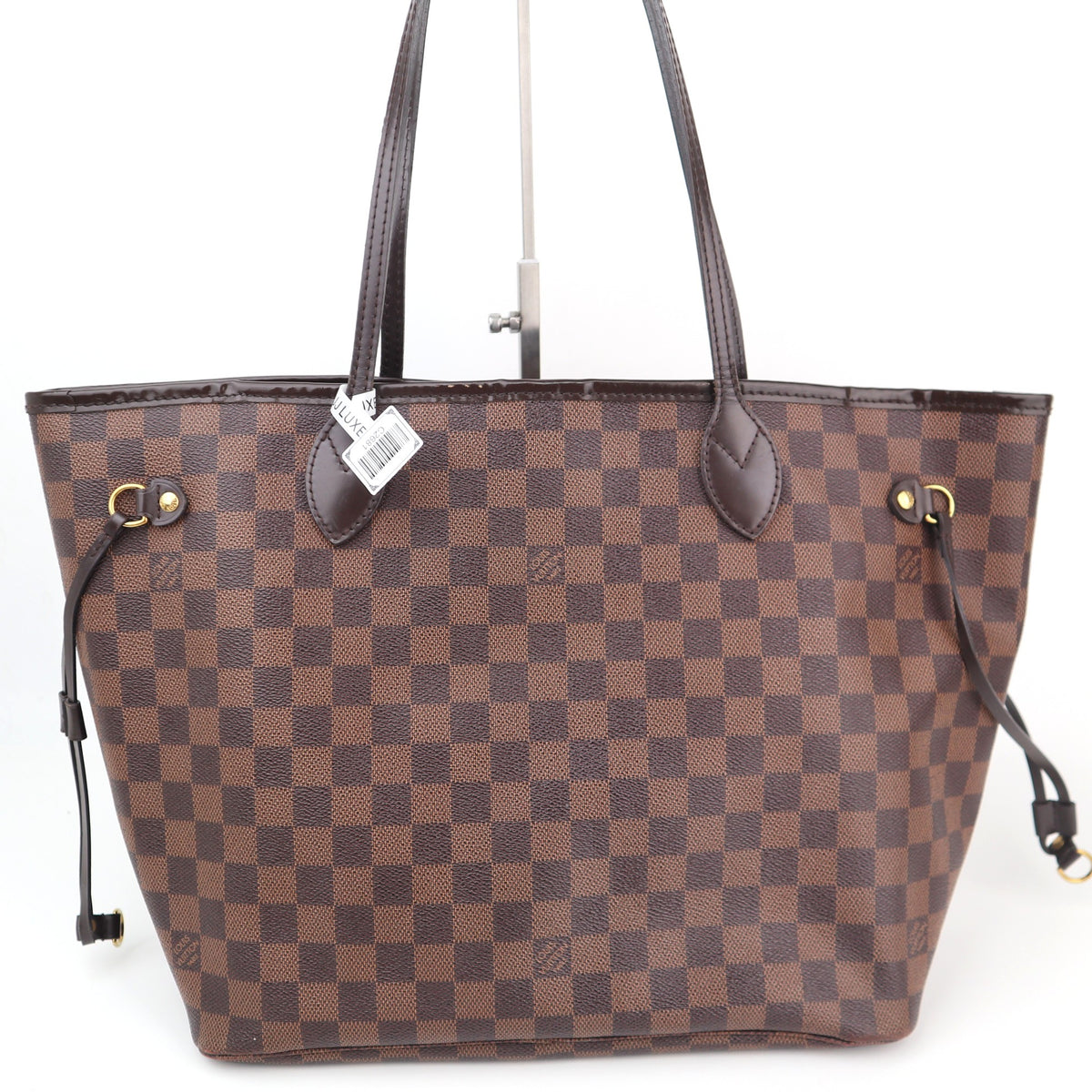 C2681R Louis Vuitton Tote Bag Damier Ebène Neverfull MM | Pre-Owned Excellent Brown Damier Ebene Canvas
