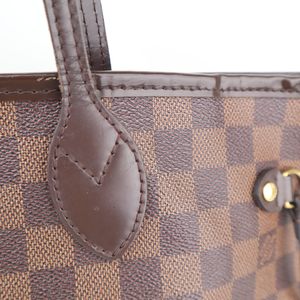 C2681R Louis Vuitton Tote Bag Damier Ebène Neverfull MM | Pre-Owned Excellent Brown Damier Ebene Canvas