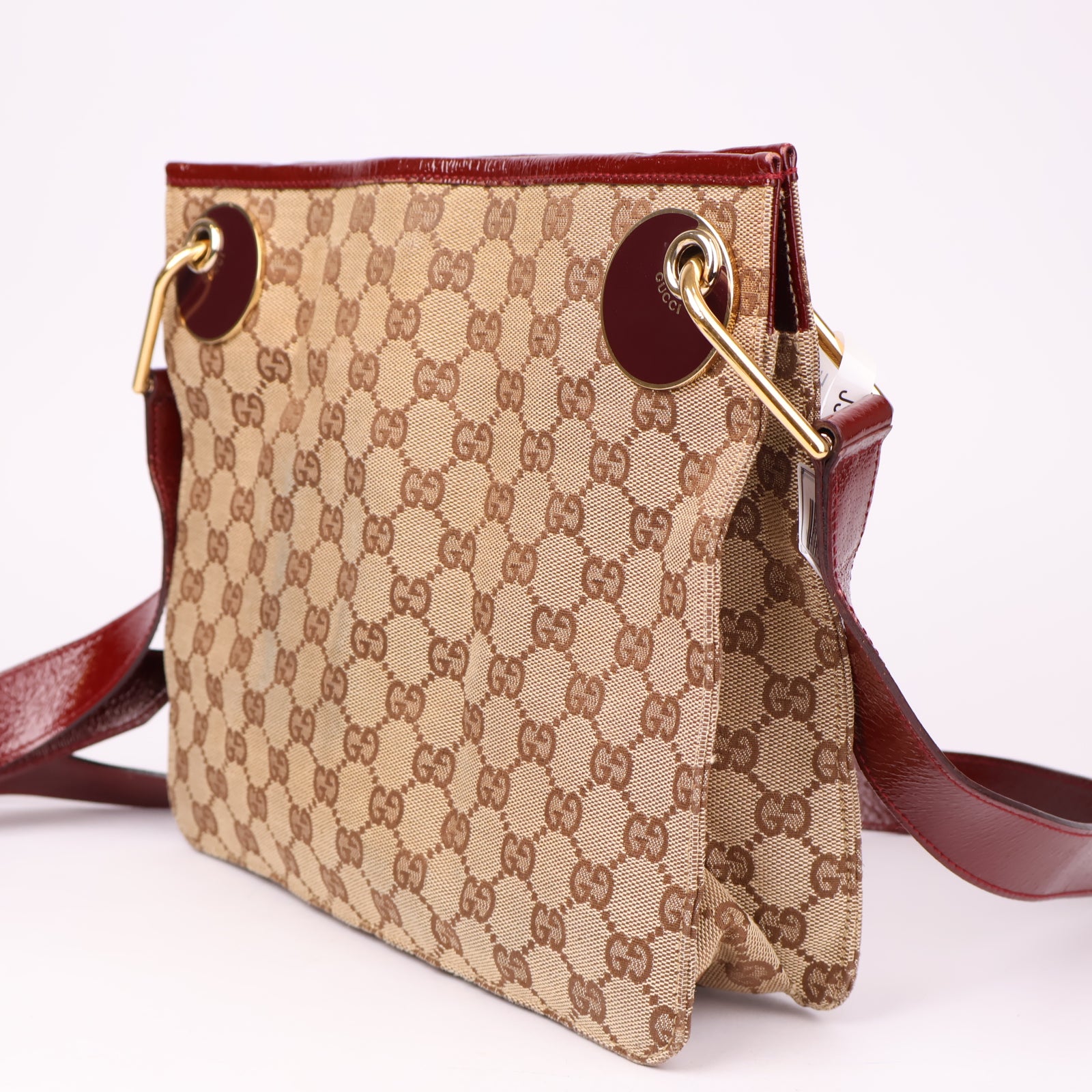 J1188 Gucci GG Canvas Eclipse Neutrals Crossbody Bags- Pre Owned