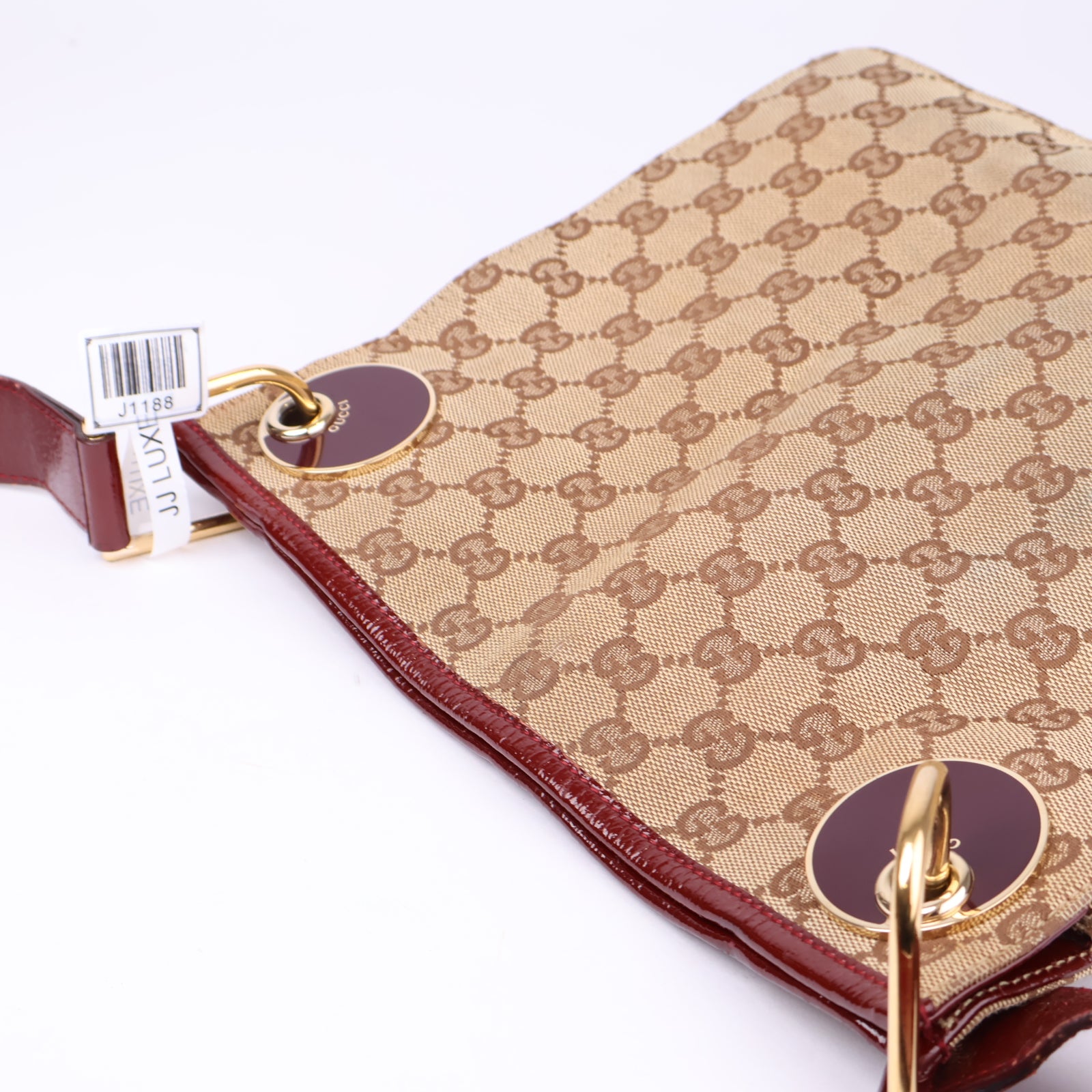 J1188 Gucci GG Canvas Eclipse Neutrals Crossbody Bags- Pre Owned