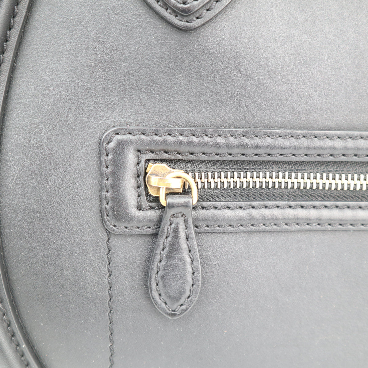 C2684 Celine Top Handle Bag Luggage Black | Pre-Owned Very Good Black