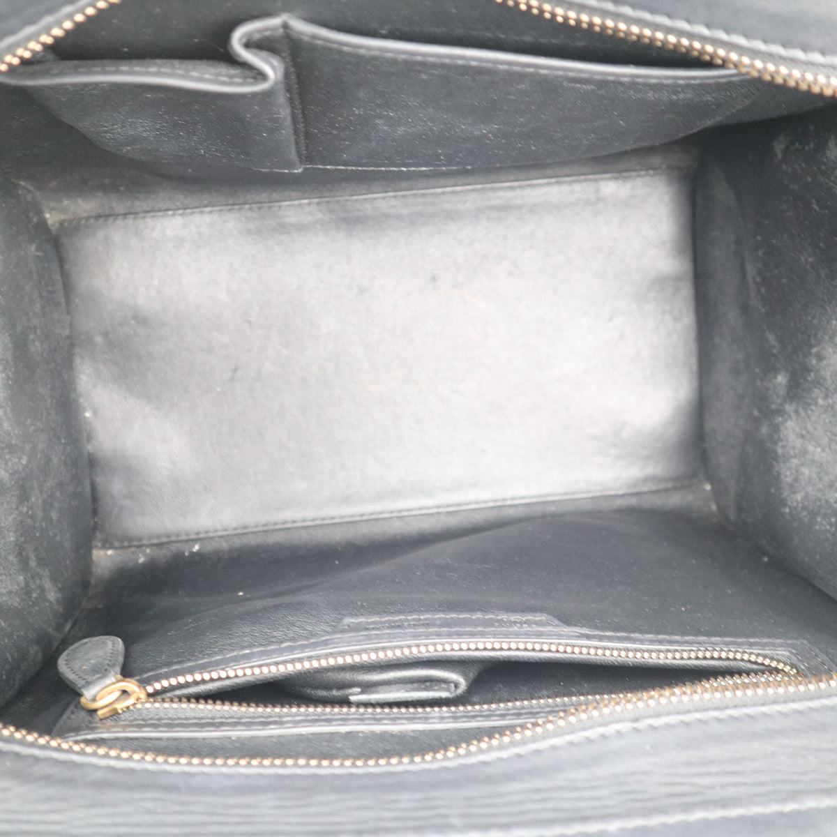 C2684 Celine Top Handle Bag Luggage Black | Pre-Owned Very Good Black
