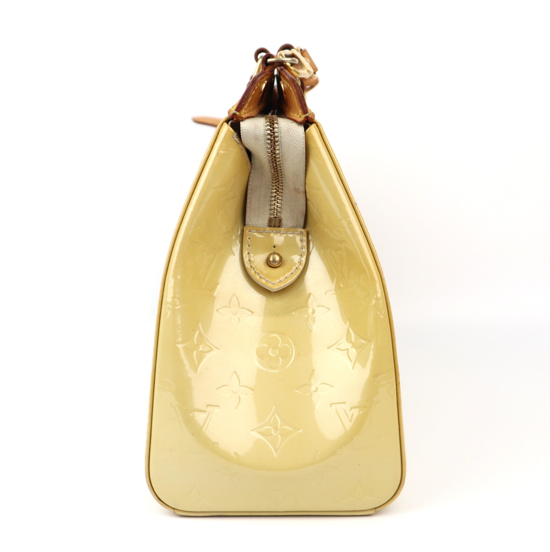 C1212 Louis Vuitton Vernis Brea MM Blanc Corail -Pre Owned