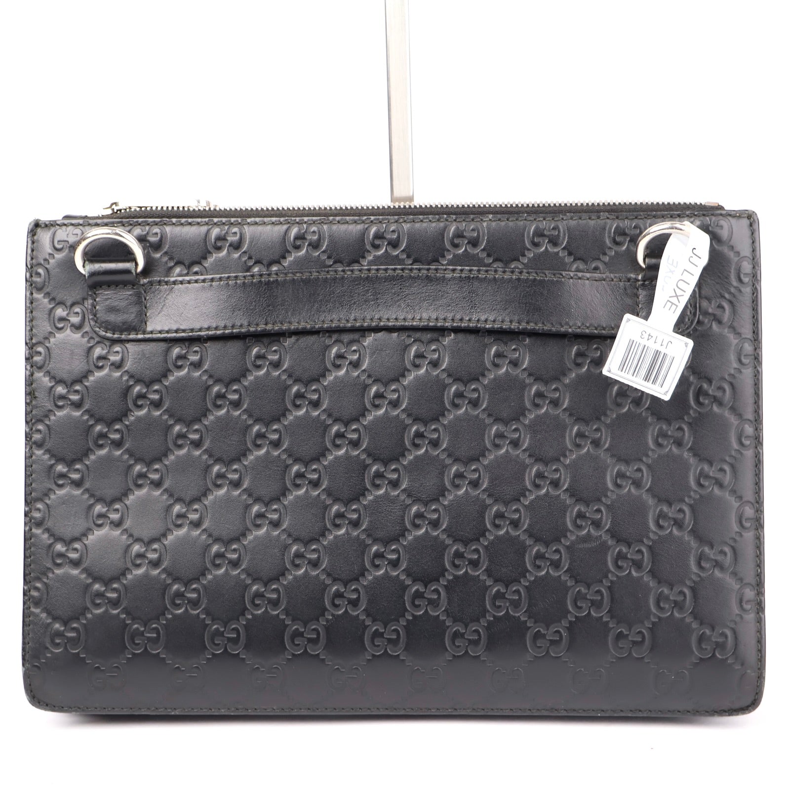 J1143 Gucci Signature Monogram Clutch Bag- Pre Owned