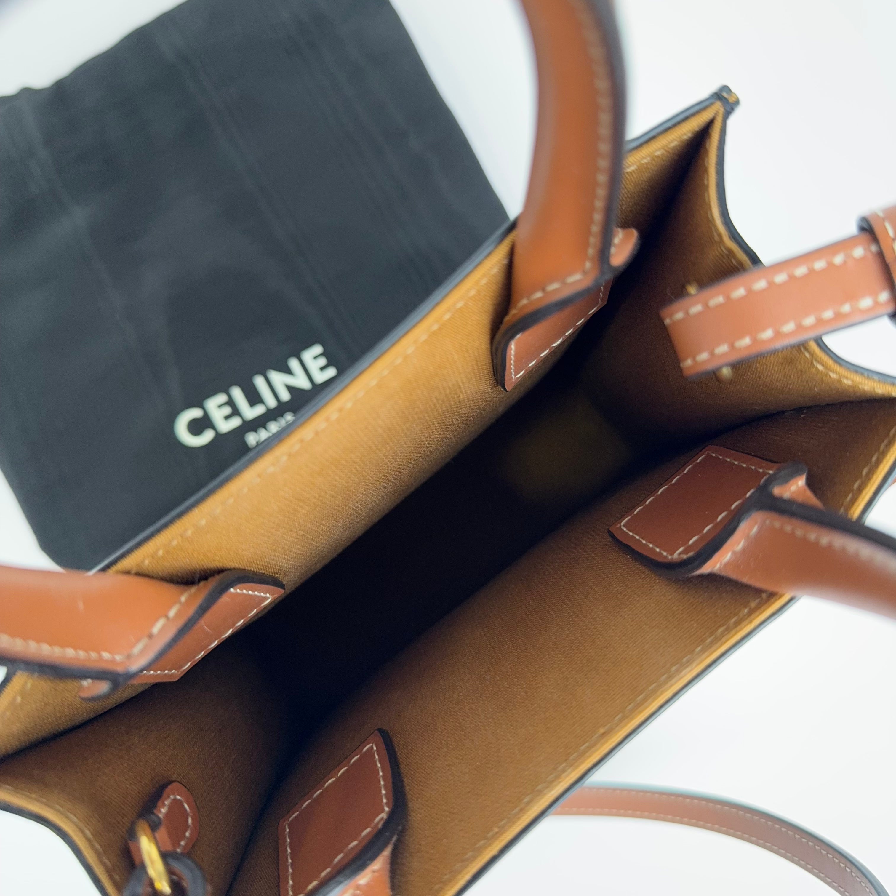 PRE OWNED - Celine Vertical Cabas Shoulder Bag