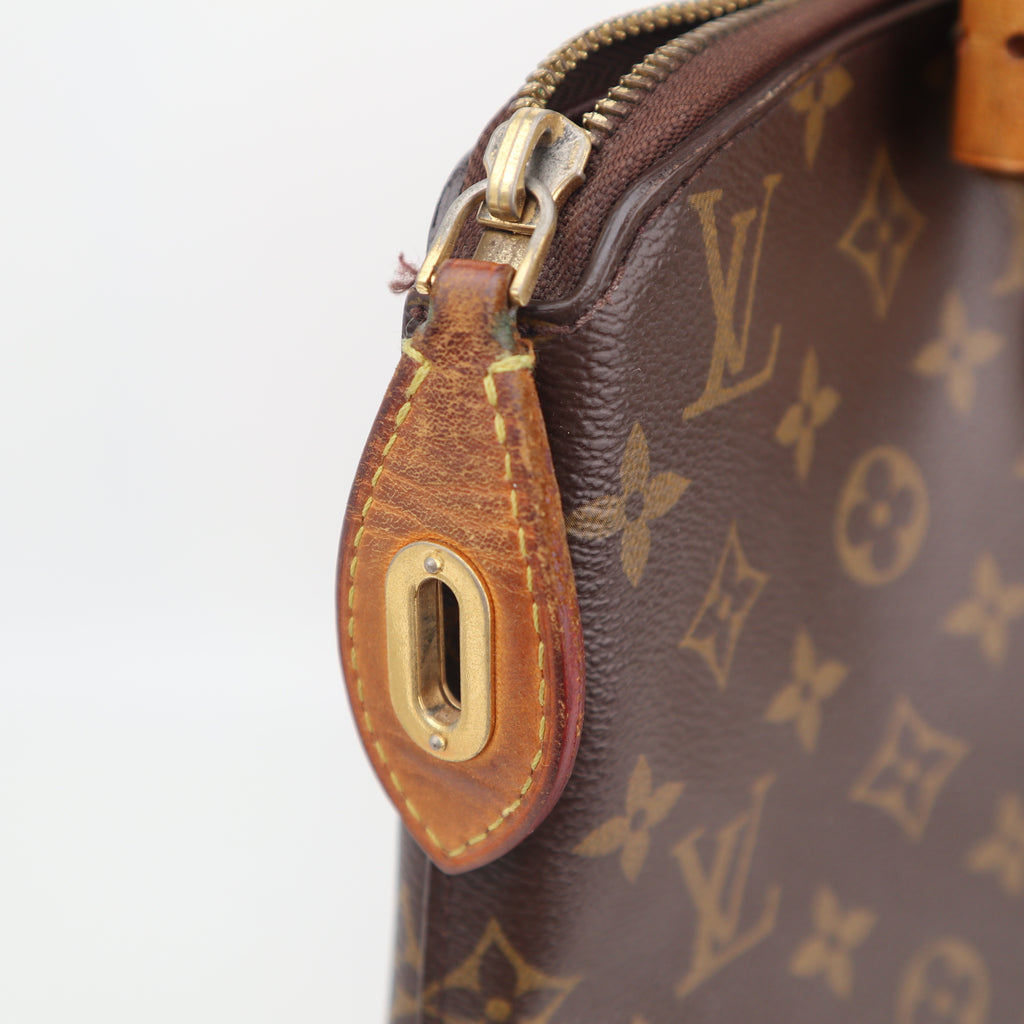 C2689 Louis Vuitton Shoulder Bag Monogram Lockit MM | Pre-Owned Very Good Brown Monogram Canvas