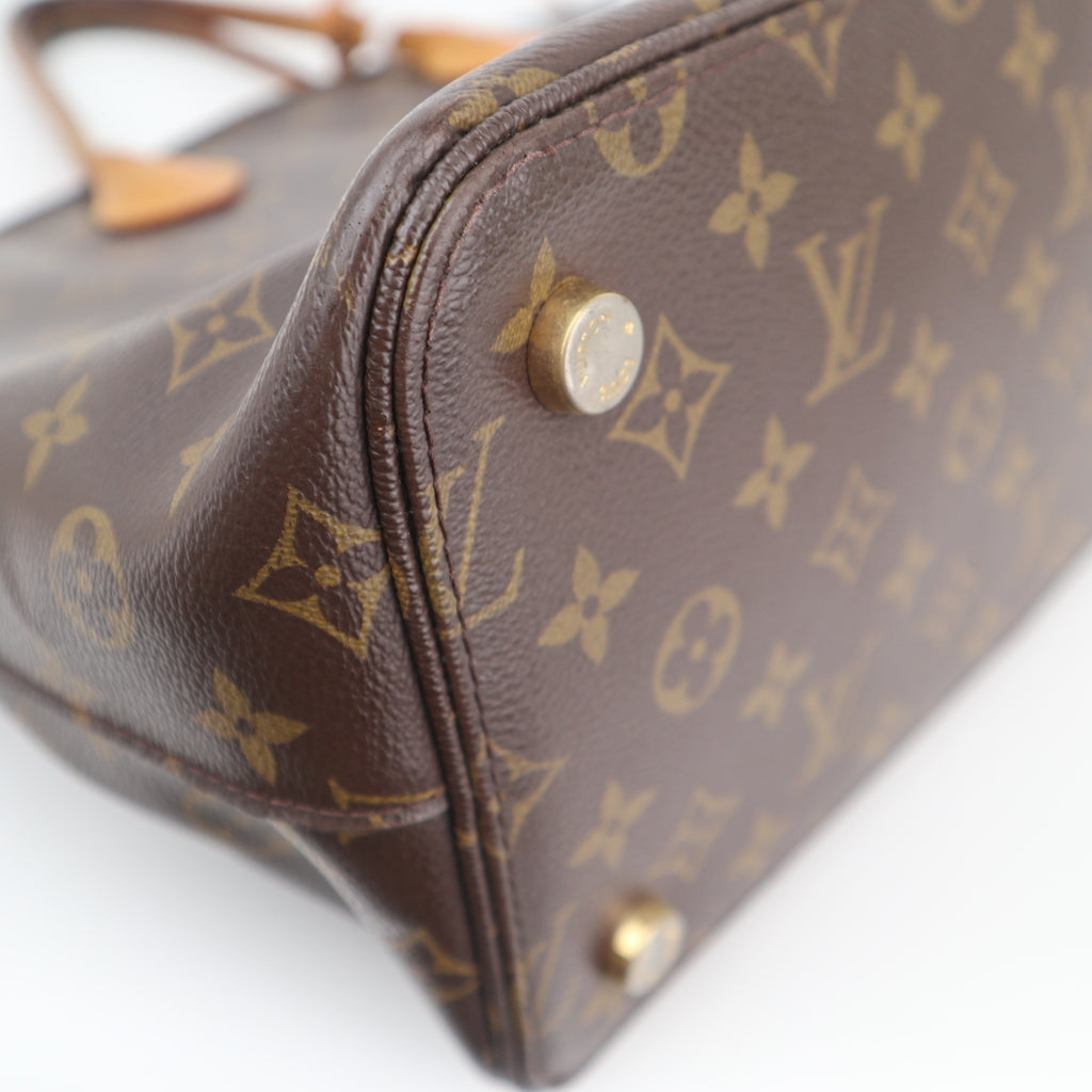 C2689 Louis Vuitton Shoulder Bag Monogram Lockit MM | Pre-Owned Very Good Brown Monogram Canvas