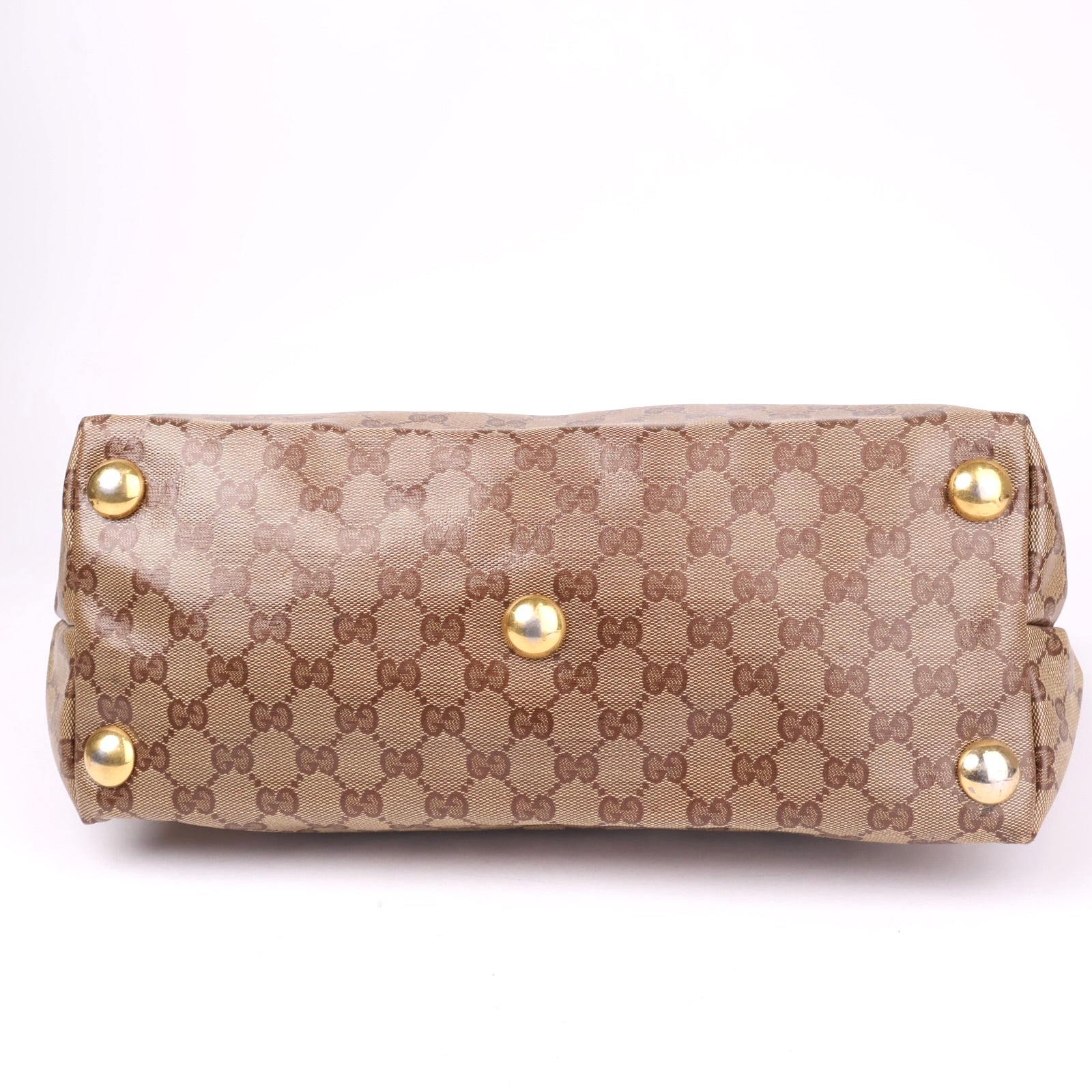 J1150 Gucci Brown GG Canvas Babouska Tote Bag- Pre Owned