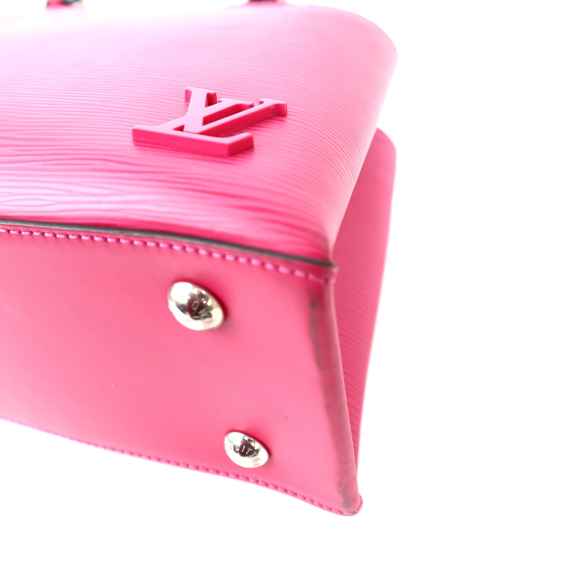 C1214 Louis Vuitton Hot Pink Epi Leather Kleber  PM Bag-Pre Owned