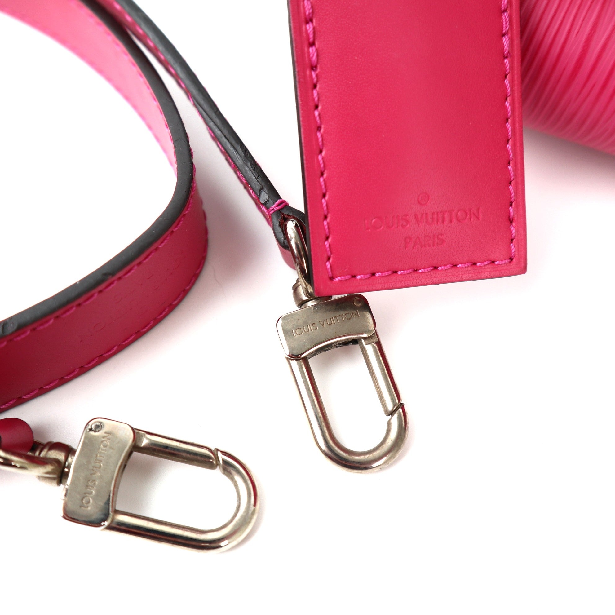 C1214 Louis Vuitton Hot Pink Epi Leather Kleber  PM Bag-Pre Owned