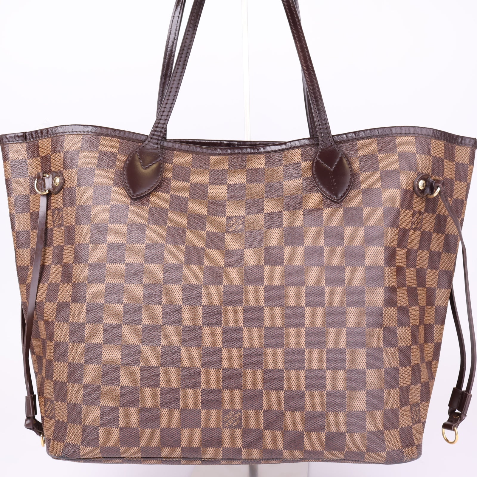 J1128 Louis Vuitton Neverfull MM Damier Ebene Canvas- Pre Owned