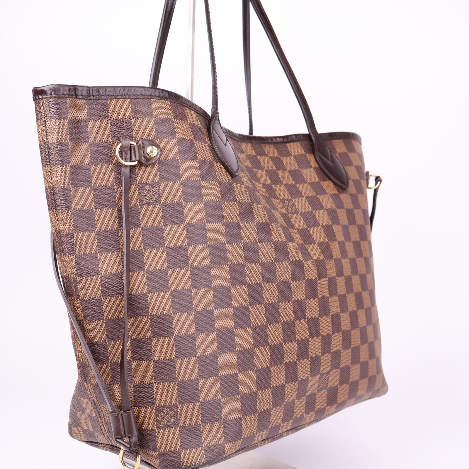 J1128 Louis Vuitton Neverfull MM Damier Ebene Canvas- Pre Owned