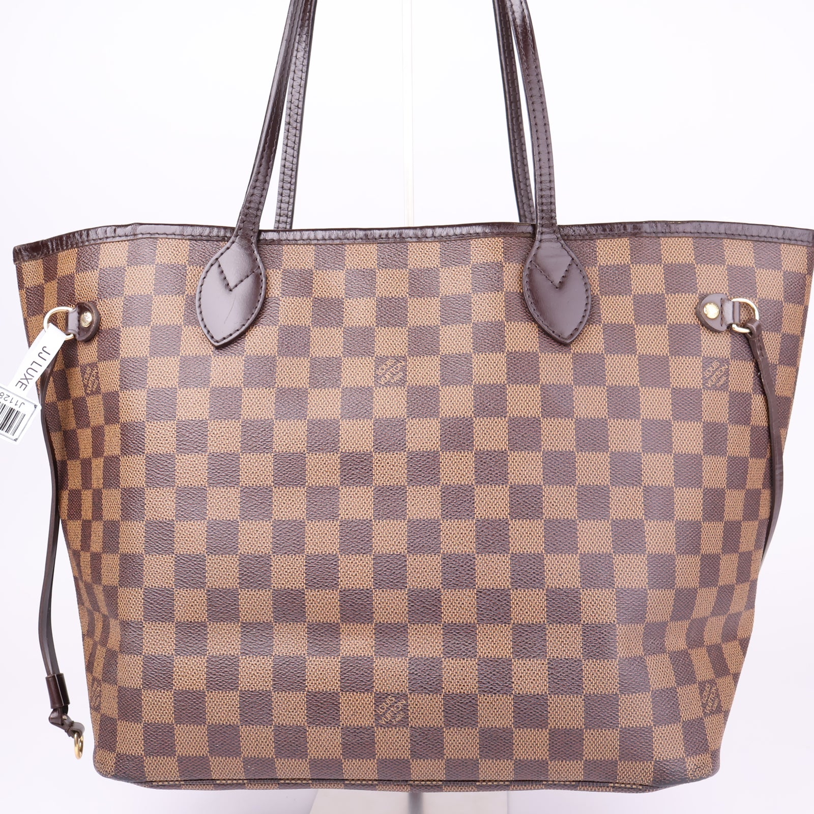 J1128 Louis Vuitton Neverfull MM Damier Ebene Canvas- Pre Owned
