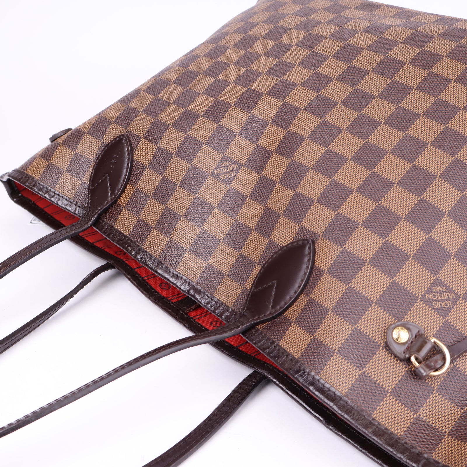 J1128 Louis Vuitton Neverfull MM Damier Ebene Canvas- Pre Owned