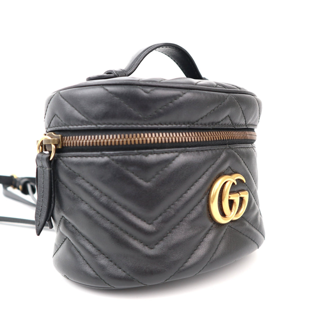 C1215 Gucci  GG Marmont Vanity Matelasse Leather Mini backpack-Pre Owned