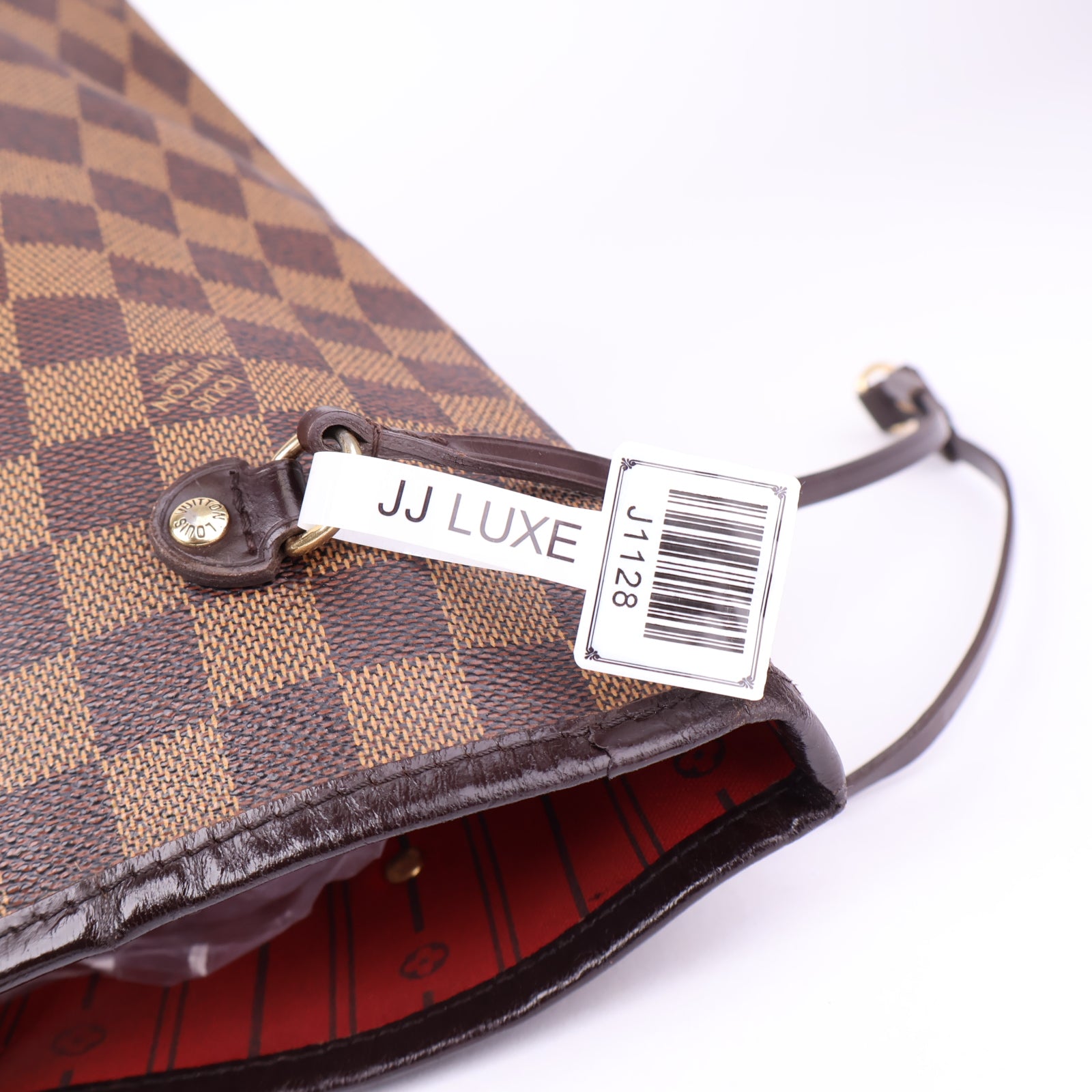 J1128 Louis Vuitton Neverfull MM Damier Ebene Canvas- Pre Owned