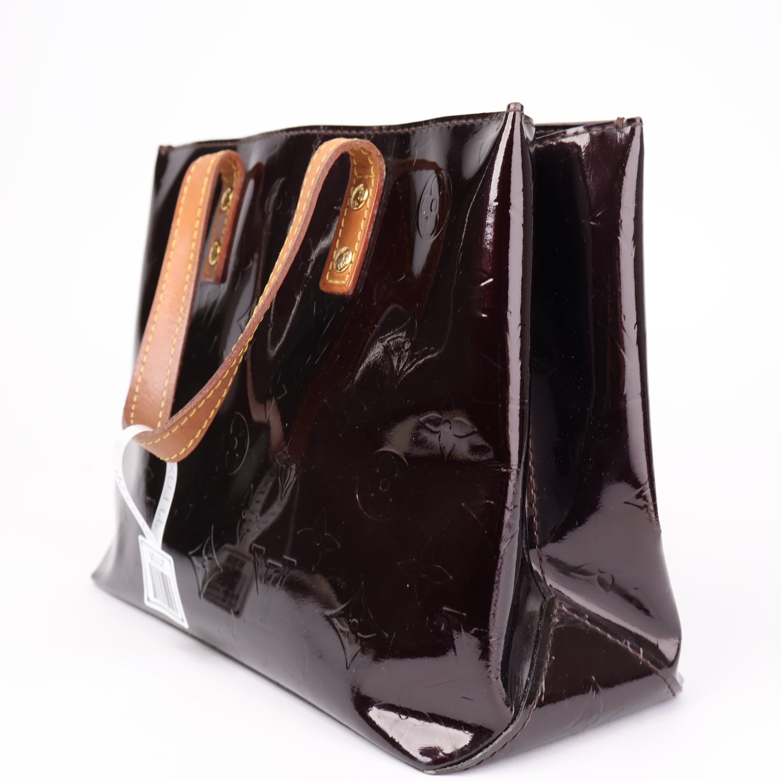 J1136 Louis Vuitton Purple Vernis Reade PM Brown Light brown- Pre Owned