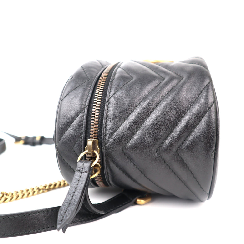 C1215 Gucci  GG Marmont Vanity Matelasse Leather Mini backpack-Pre Owned